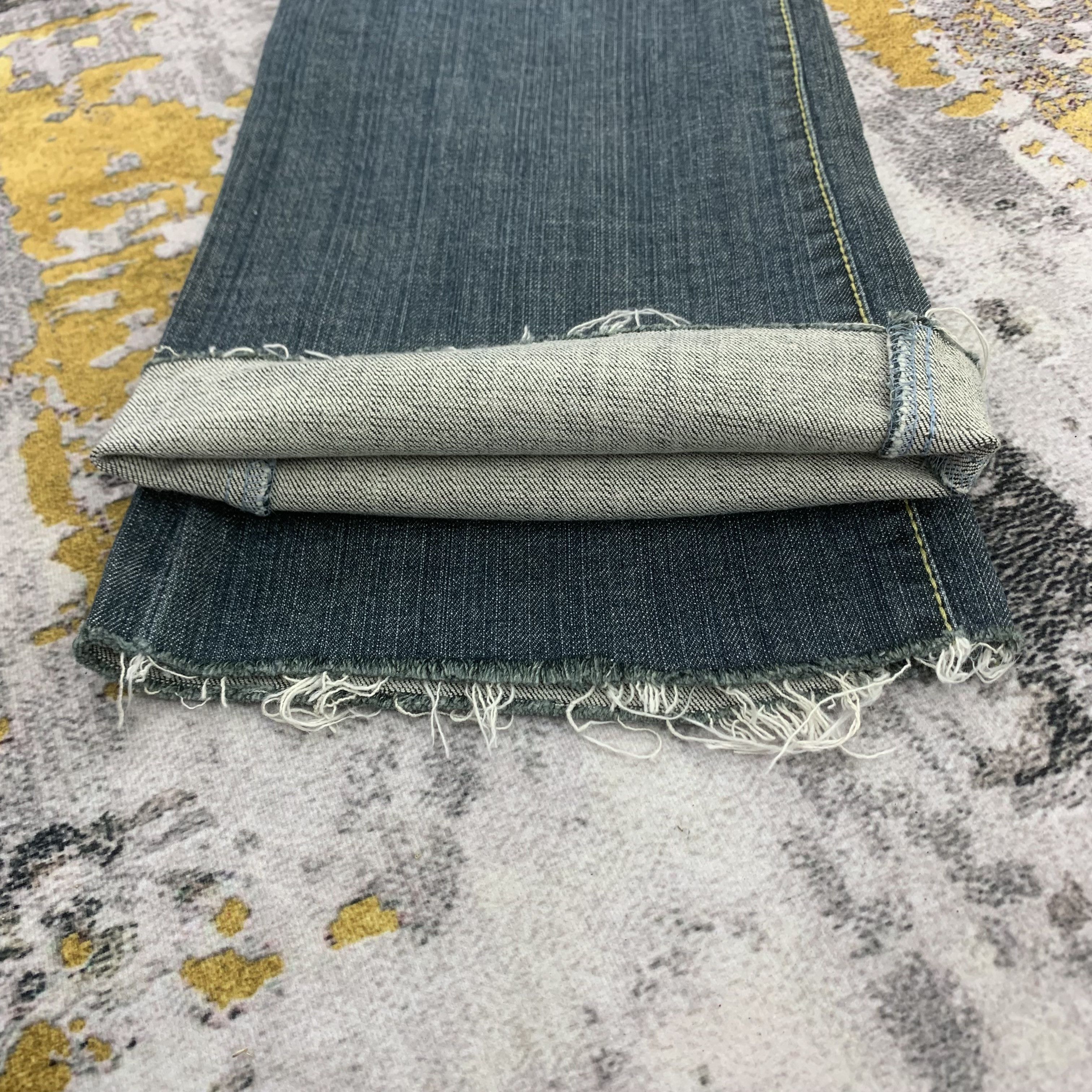 Vintage Western Cowboy Style Flared Jeans Mid Rise Dark Washed Size US 30 / EU 46 - 7 Thumbnail
