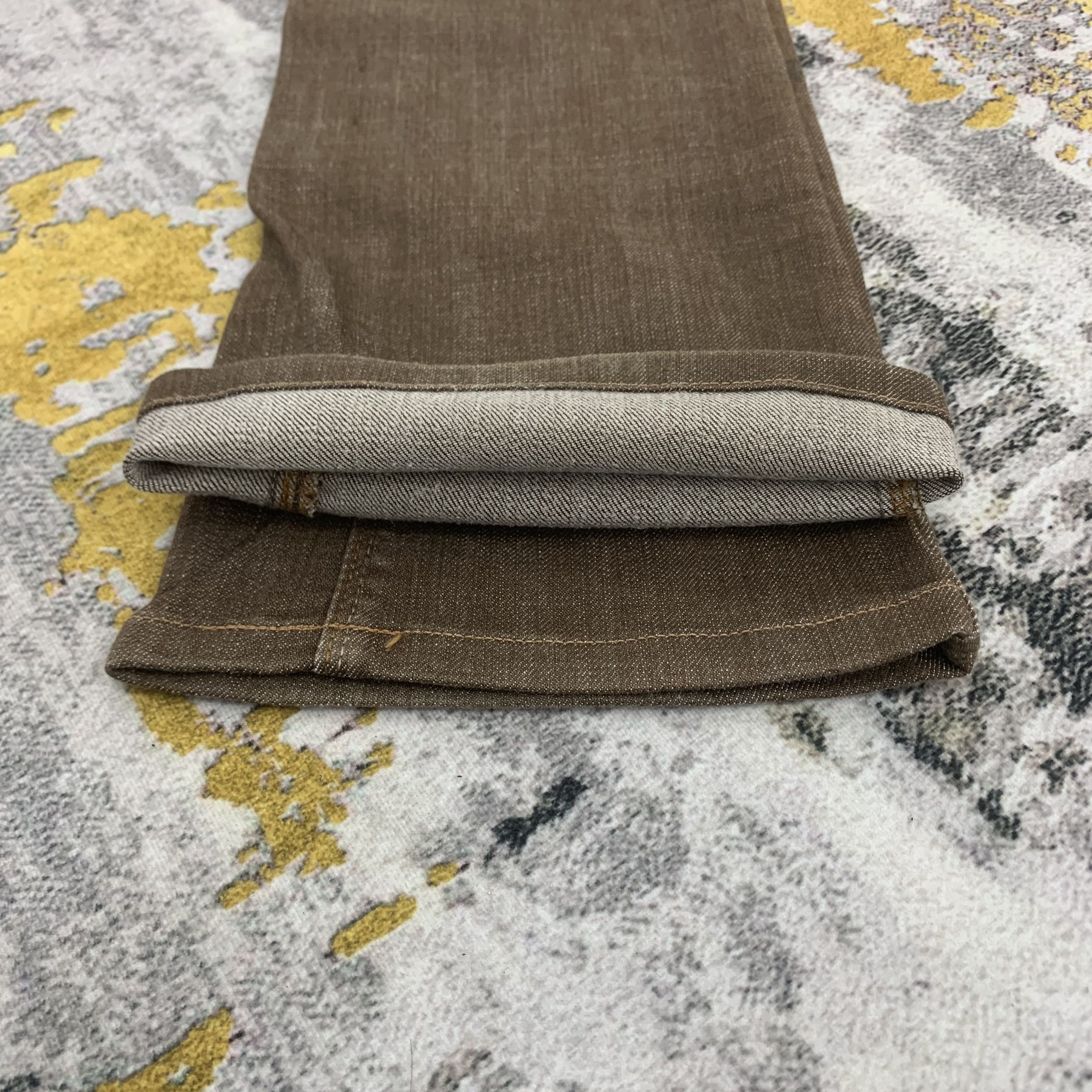 Vintage Low Flared Brappers Brown Jeans Low Waist for Women Size 26" / US 2 / IT 38 - 9 Thumbnail