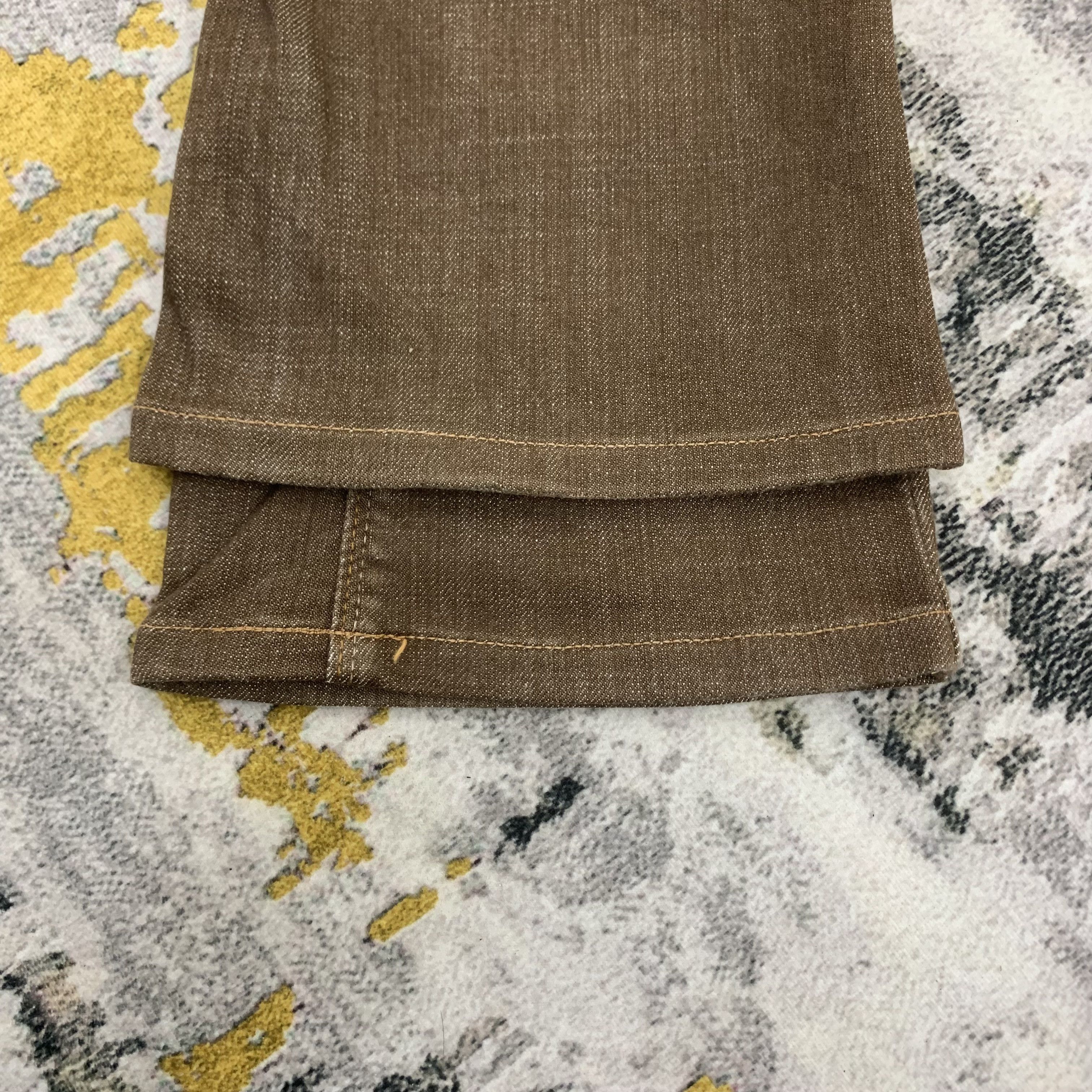 Vintage Low Flared Brappers Brown Jeans Low Waist for Women Size 26" / US 2 / IT 38 - 8 Thumbnail