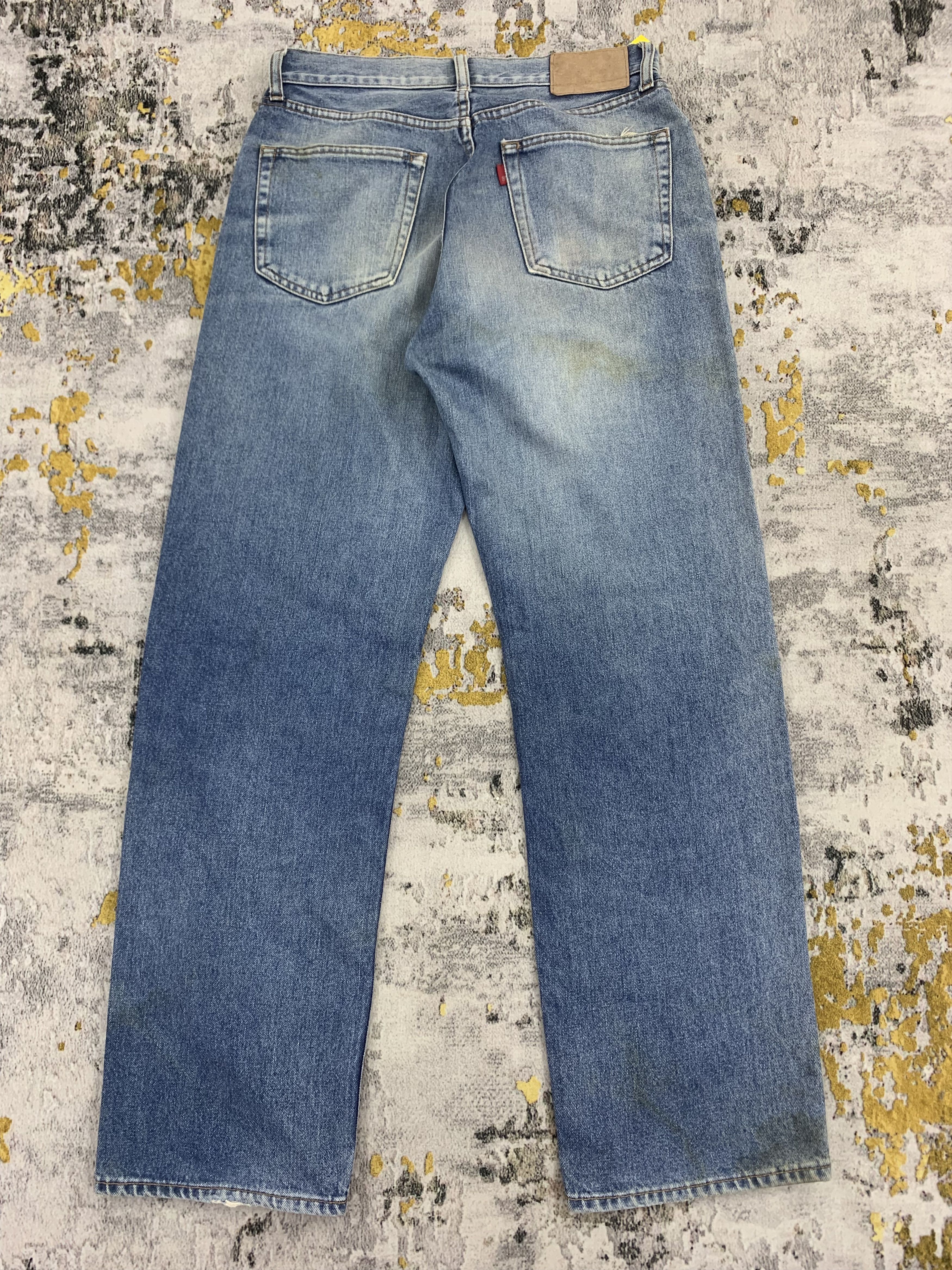 Other Regular Fit Blue Wash Faded Jeans Size US 28 / EU 44 - 4 Thumbnail