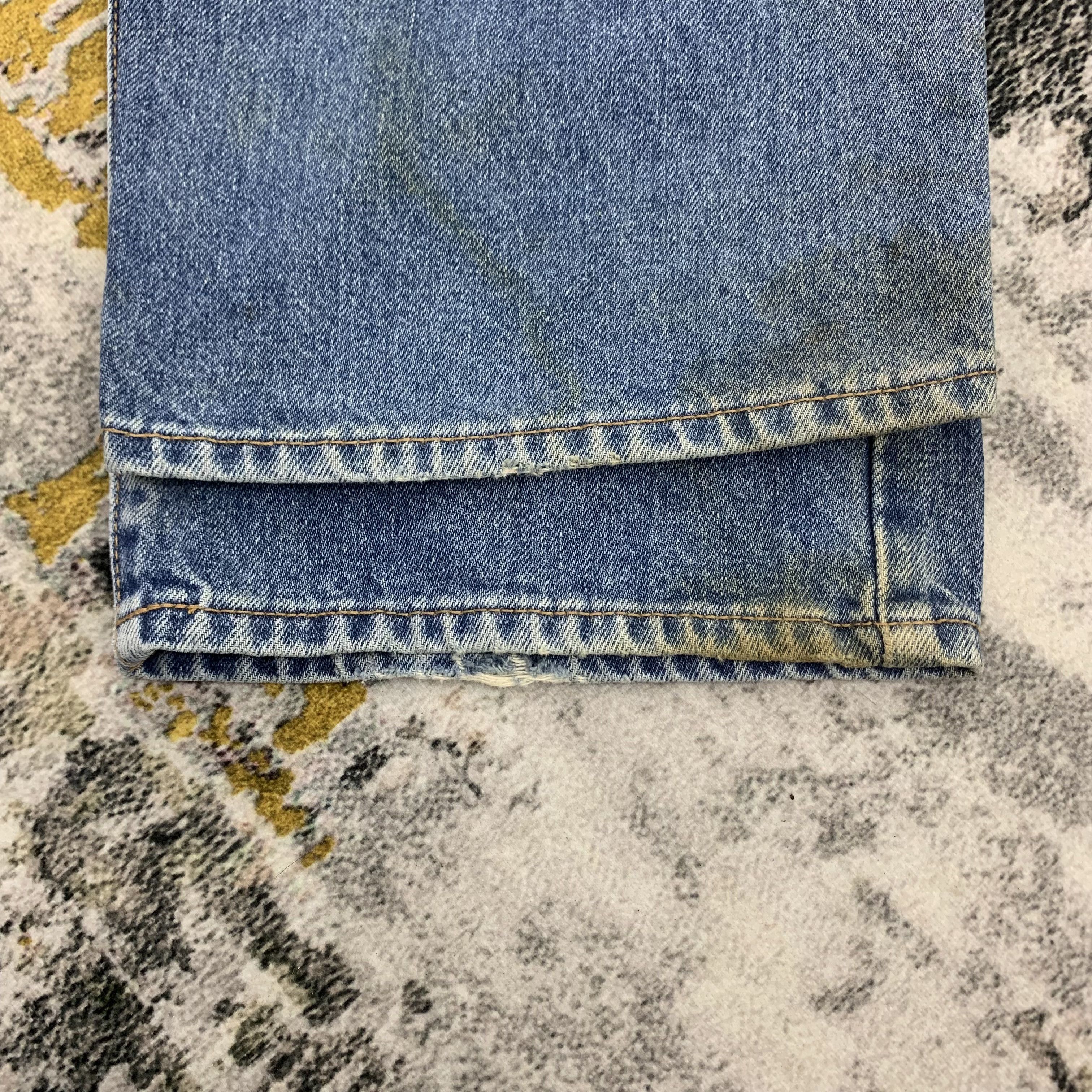 Other Regular Fit Blue Wash Faded Jeans Size US 28 / EU 44 - 6 Thumbnail