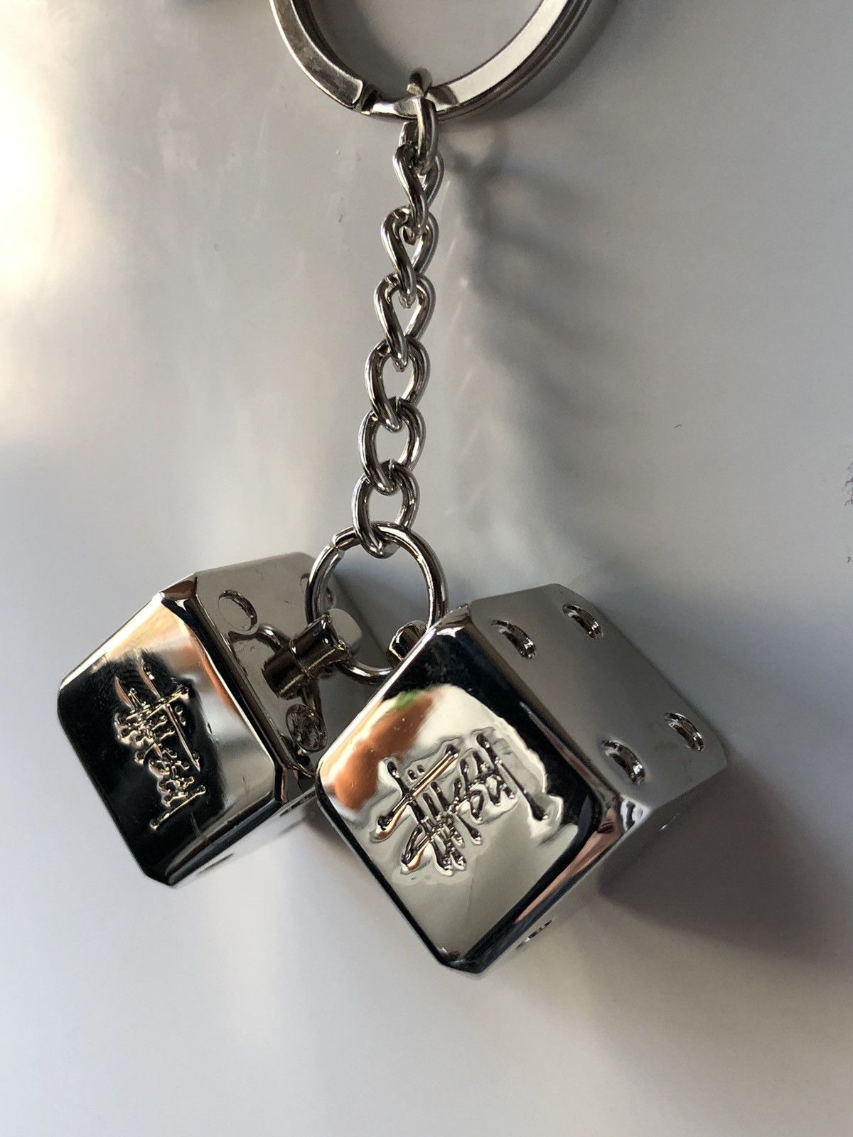 Stussy Brand new silver Stussy Dice keychain | Grailed