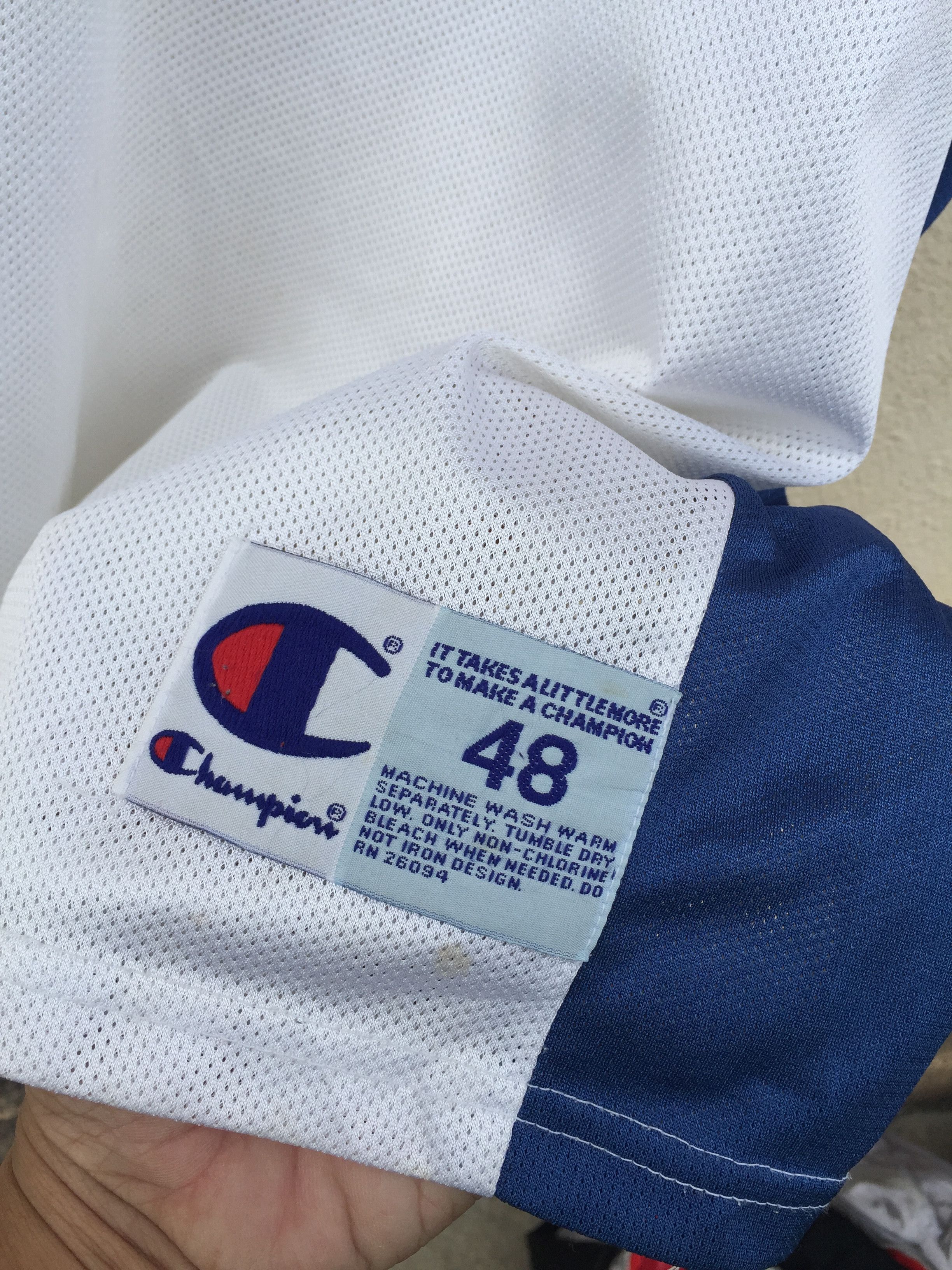 Champion RARE !! Vintage Jordan 23 Wizards Champion Jersey Size US XL / EU 56 / 4 - 6 Thumbnail
