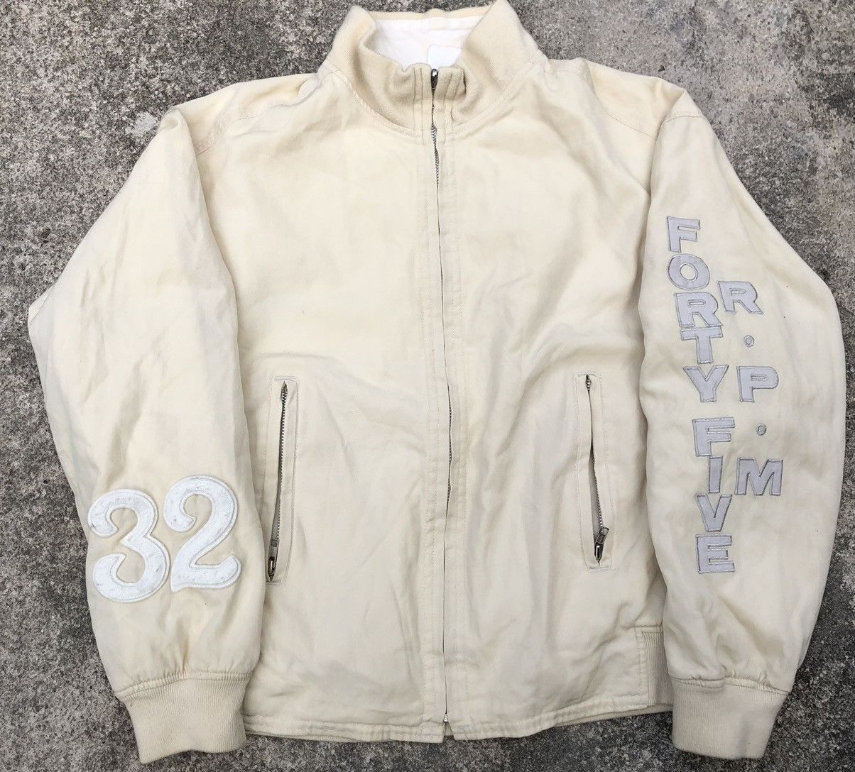 45rpm × Japanese Brand × Vintage 🔥Sick🔥45 Rpm Big Embroidery Sleeves Spellout Cotton Jacket Size US M / EU 48-50 / 2 - 3 Thumbnail