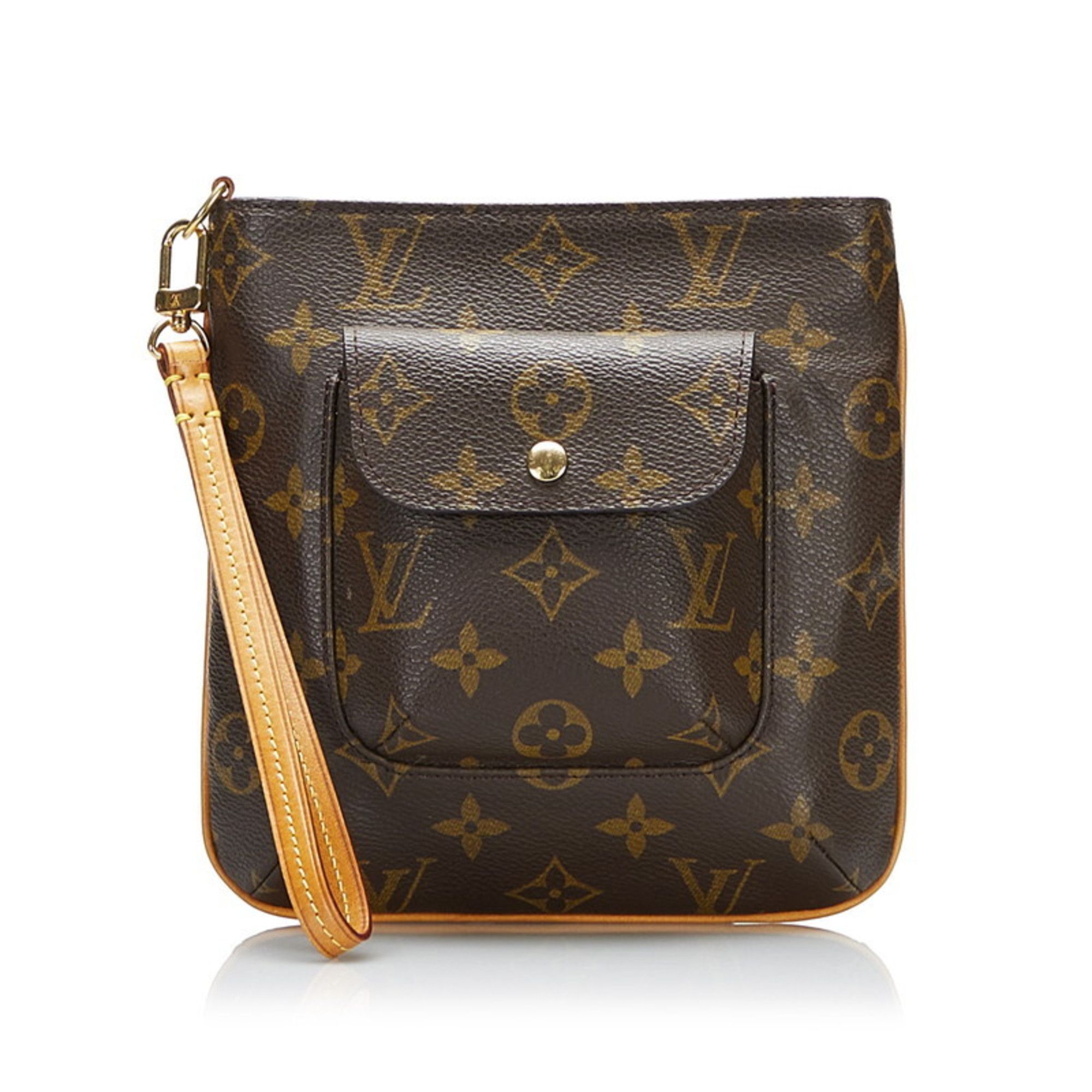 LOUIS VUITTON Pouch Monogram M51901 PVC Brown