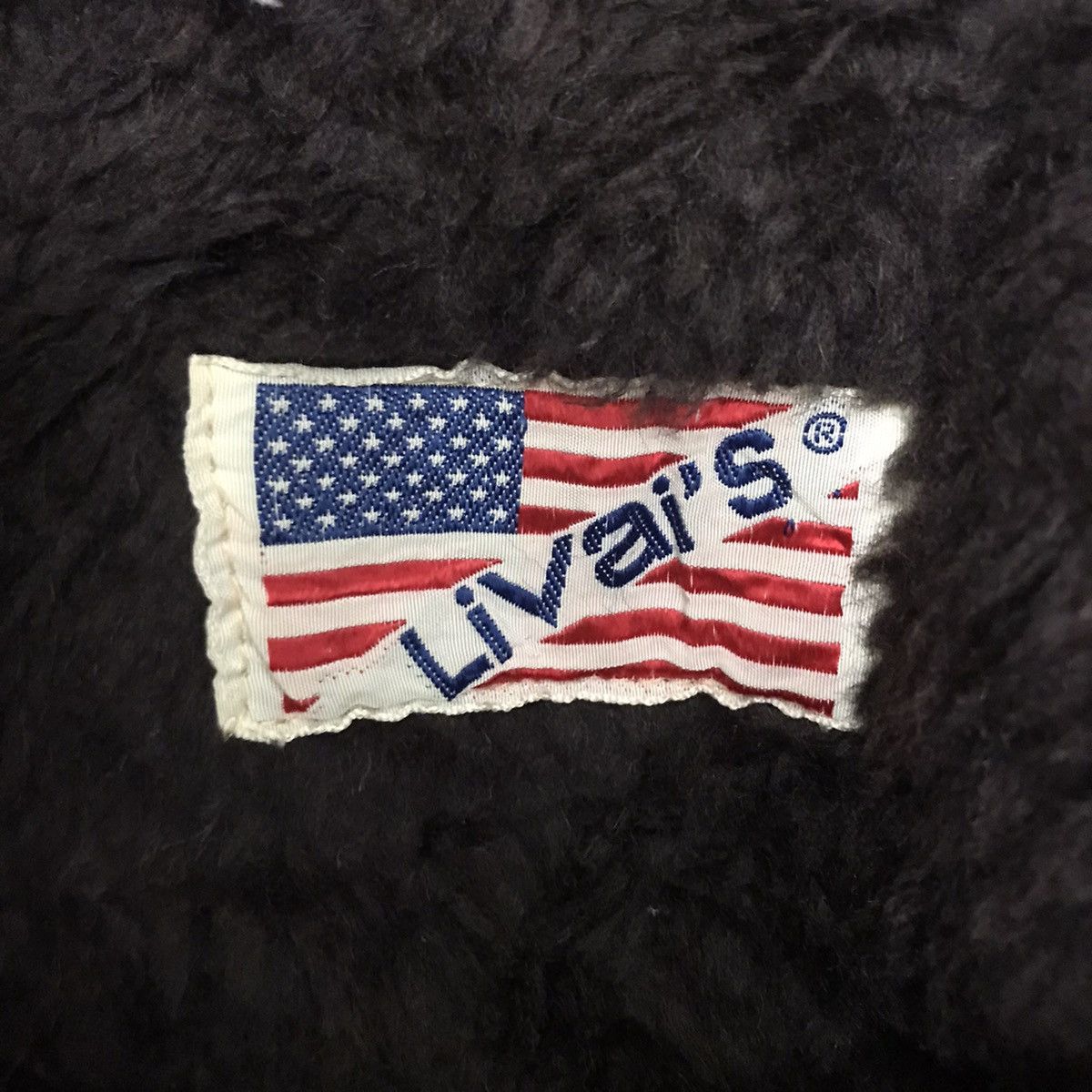 Vintage Vintage LIVAI’S USA Flag Wool Bomber Jacket Size US L / EU 52-54 / 3 - 5 Thumbnail