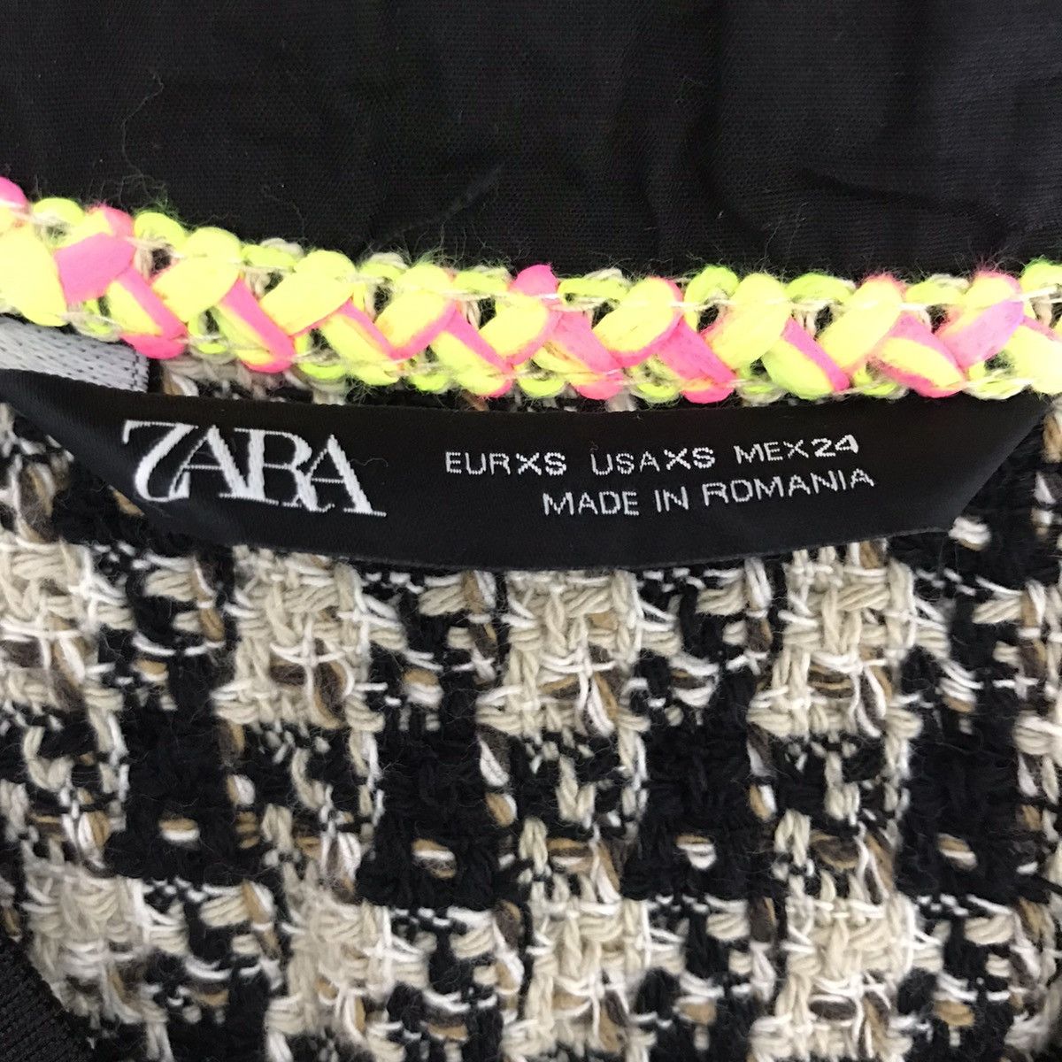 Zara ZARA Colorful Multi Color Japanese Brand Wool Coat Jacket Size US XS / EU 42 / 0 - 4 Thumbnail