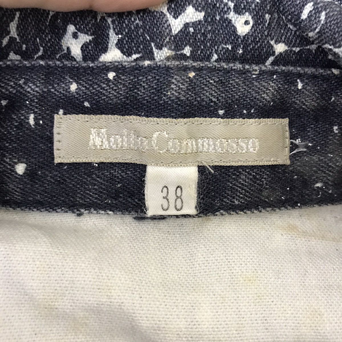 Vintage MOLTO COMMOSSO Italian Designer Paint Splash Acid Wash Jeans Size US XS / EU 42 / 0 - 3 Thumbnail