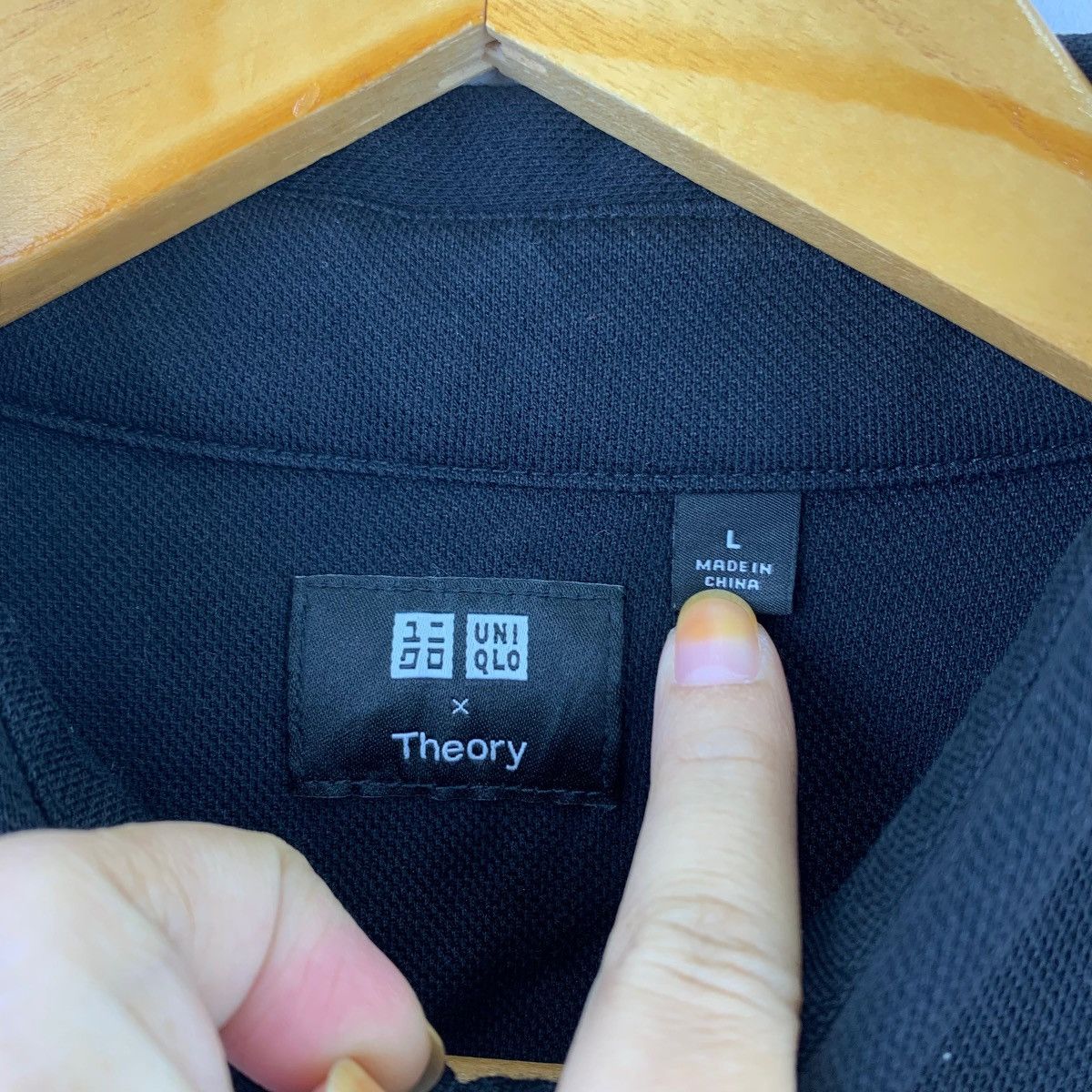 Theory × Uniqlo Vintage UNIQLO x THEORY Button Up Pockets Black Size US L / EU 52-54 / 3 - 3 Thumbnail