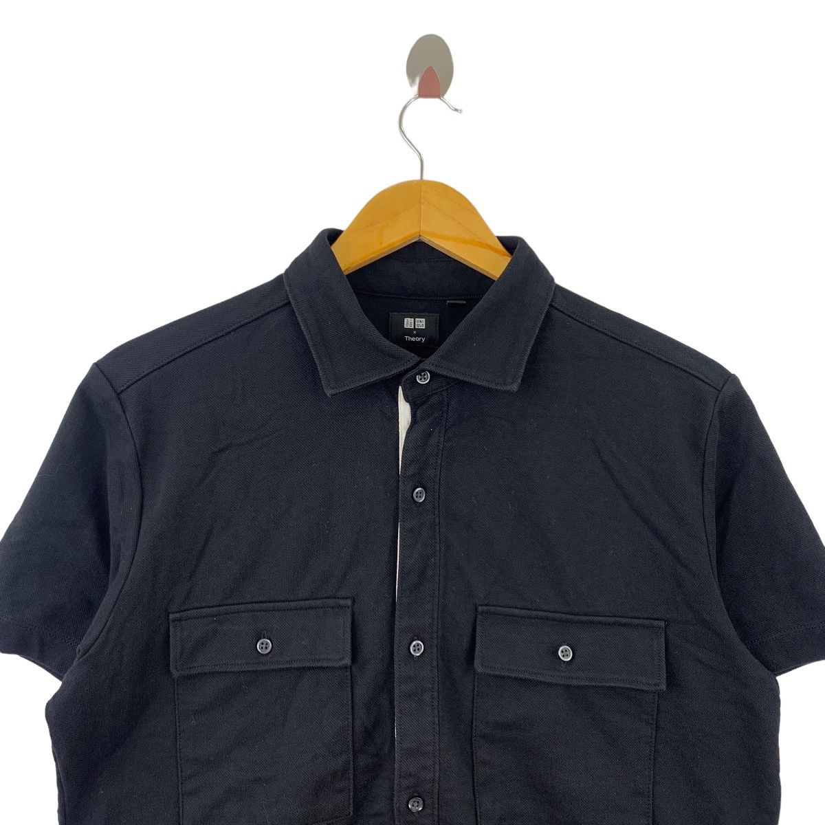 Theory × Uniqlo Vintage UNIQLO x THEORY Button Up Pockets Black Size US L / EU 52-54 / 3 - 2 Thumbnail