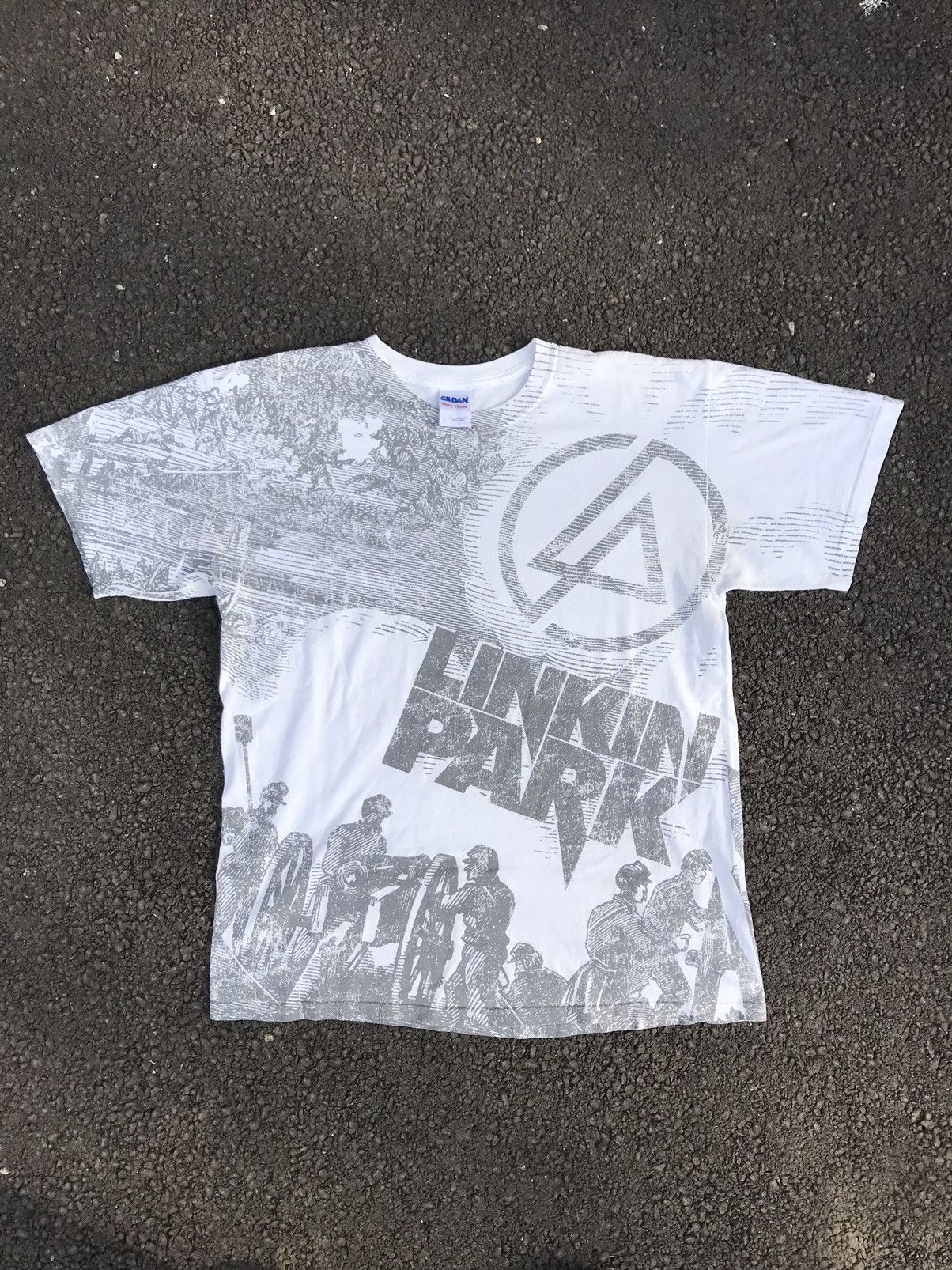 Band Tees vintage Linkin Park overprinted tee Size US L / EU 52-54 / 3 - 8 Thumbnail