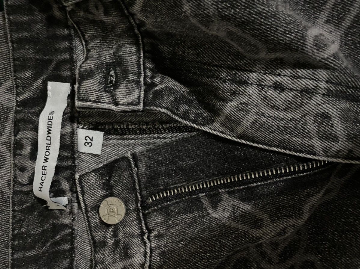 Designer Racer Worldwide Men’s Laser Engraved Monogram Jeans Size US 32 / EU 48 - 2 Thumbnail