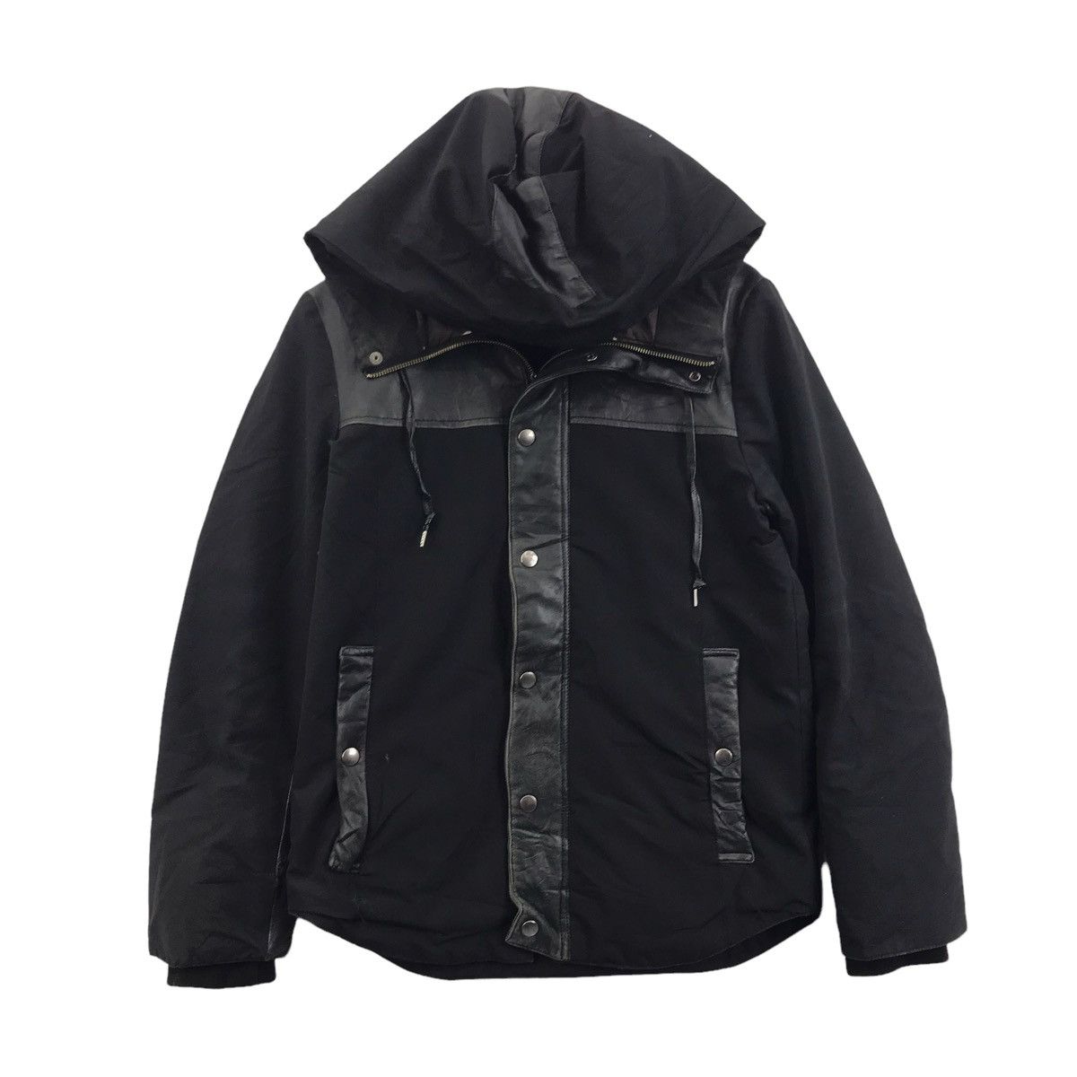 STUDIOUS STUDIOUS 1 JAPAN Brand Black Bomber Hooded Jacket Size US S / EU 44-46 / 1 - 1 Thumbnail