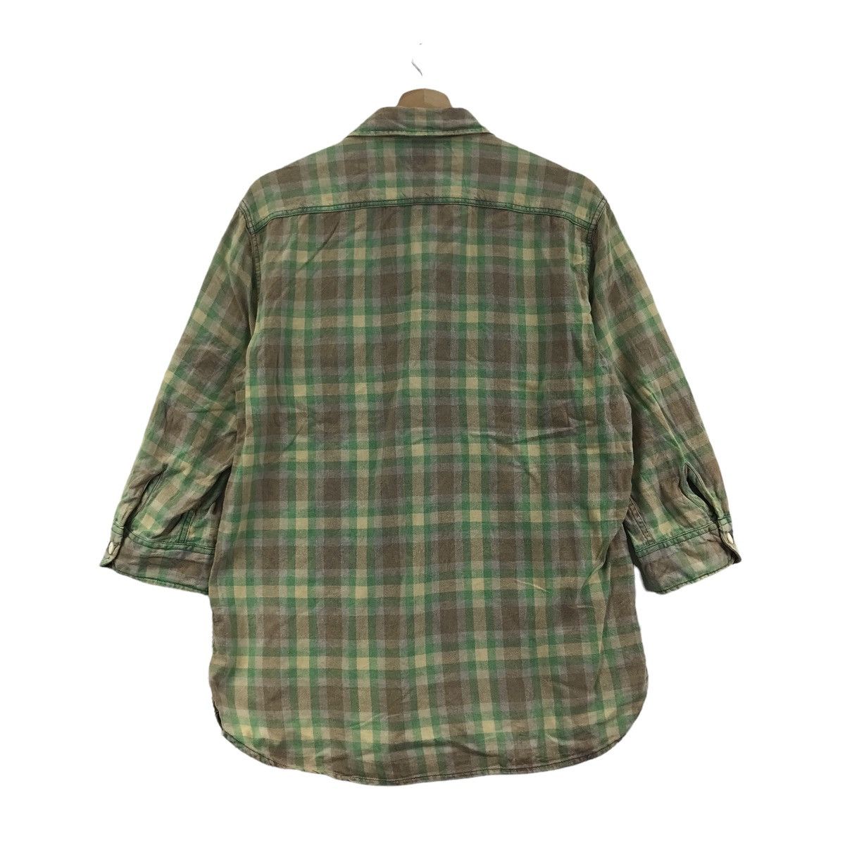 Lee LEE WESTERN WEAR Snap Button Flannel Check Tartan Shirt Size US L / EU 52-54 / 3 - 6 Thumbnail