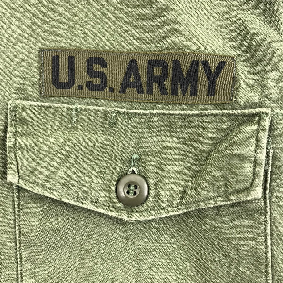 Vintage Vintage OG 107 US ARMY Sateen World War Green Shirt Patches Size US L / EU 52-54 / 3 - 4 Thumbnail