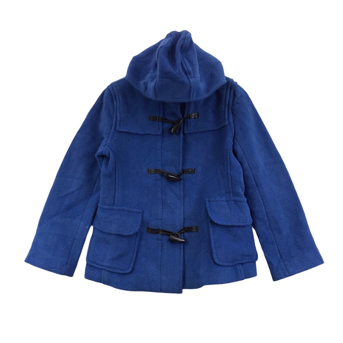 Vintage SCOTT & ENGLAND British Classics Blue Duffle Hooded Jacket Size US S / EU 44-46 / 1 - 1 Thumbnail