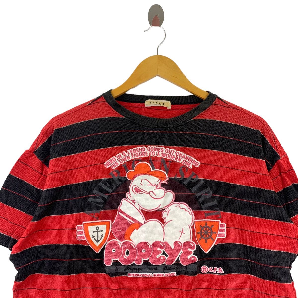 RENOWN Vintage PLUS ‘C By RENOWN POPEYE Print Stripes Red Oversize Size US L / EU 52-54 / 3 - 2 Thumbnail