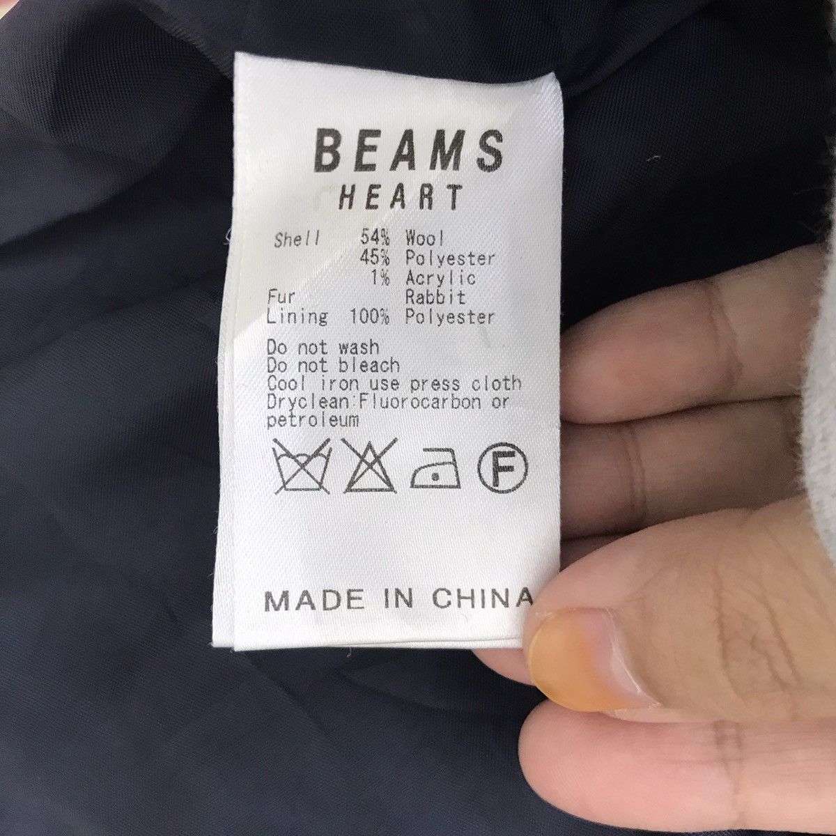 Vintage BEAMS HEART Japanese Brand Wool Long Coat Jacket Size US S / EU 44-46 / 1 - 4 Thumbnail