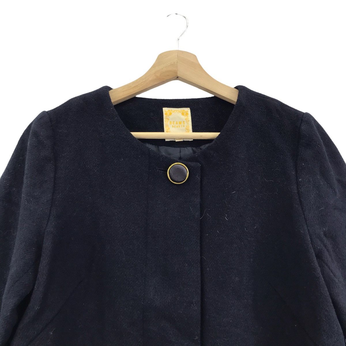 Vintage BEAMS HEART Japanese Brand Wool Long Coat Jacket Size US S / EU 44-46 / 1 - 2 Thumbnail
