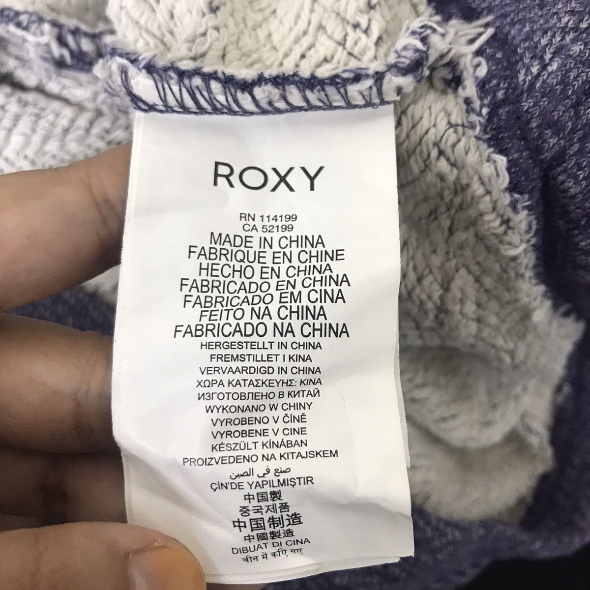 Quiksilver ROXY QUIKSILVER SURFWEAR Surf Surfing Blue Hooded Sweatshirt Size US S / EU 44-46 / 1 - 6 Thumbnail