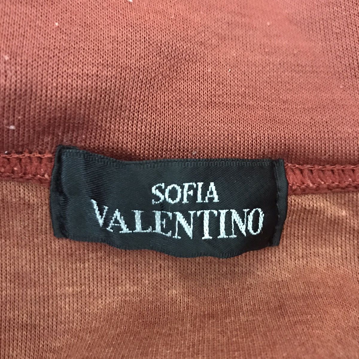 Vintage SOFIA VALENTINO Embroidered Dress Red Sweatshirt Size US XXL / EU 58 / 5 - 5 Thumbnail