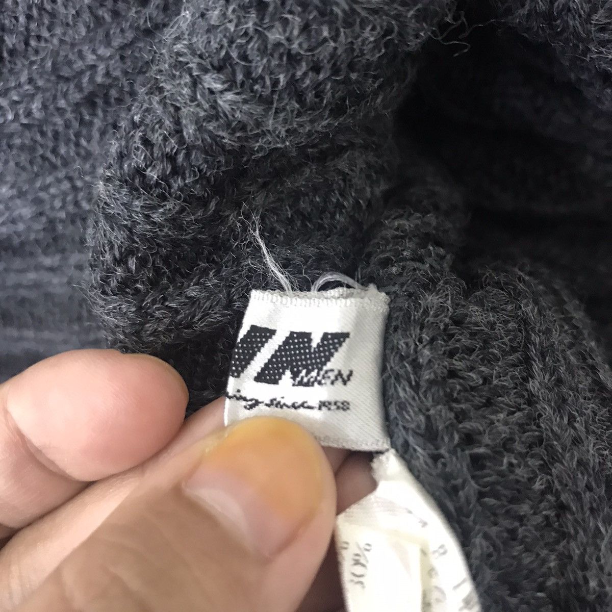 Japanese Brand JUN MEN TAKAHASHI Japanese Brand Black Wool Top Sweatshirt Size US XS / EU 42 / 0 - 4 Thumbnail