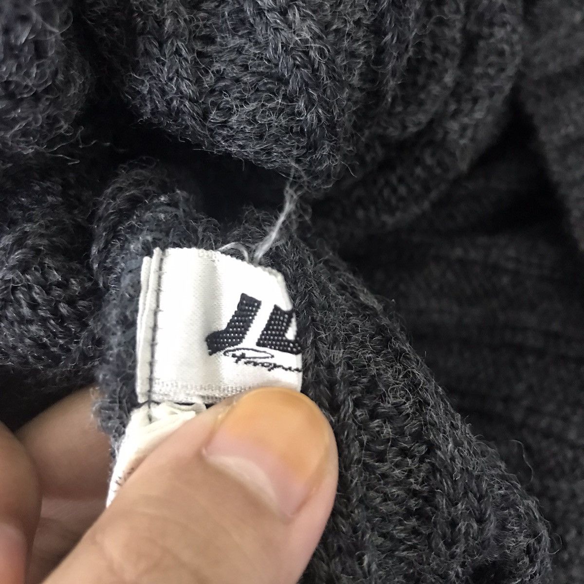 Japanese Brand JUN MEN TAKAHASHI Japanese Brand Black Wool Top Sweatshirt Size US XS / EU 42 / 0 - 3 Thumbnail