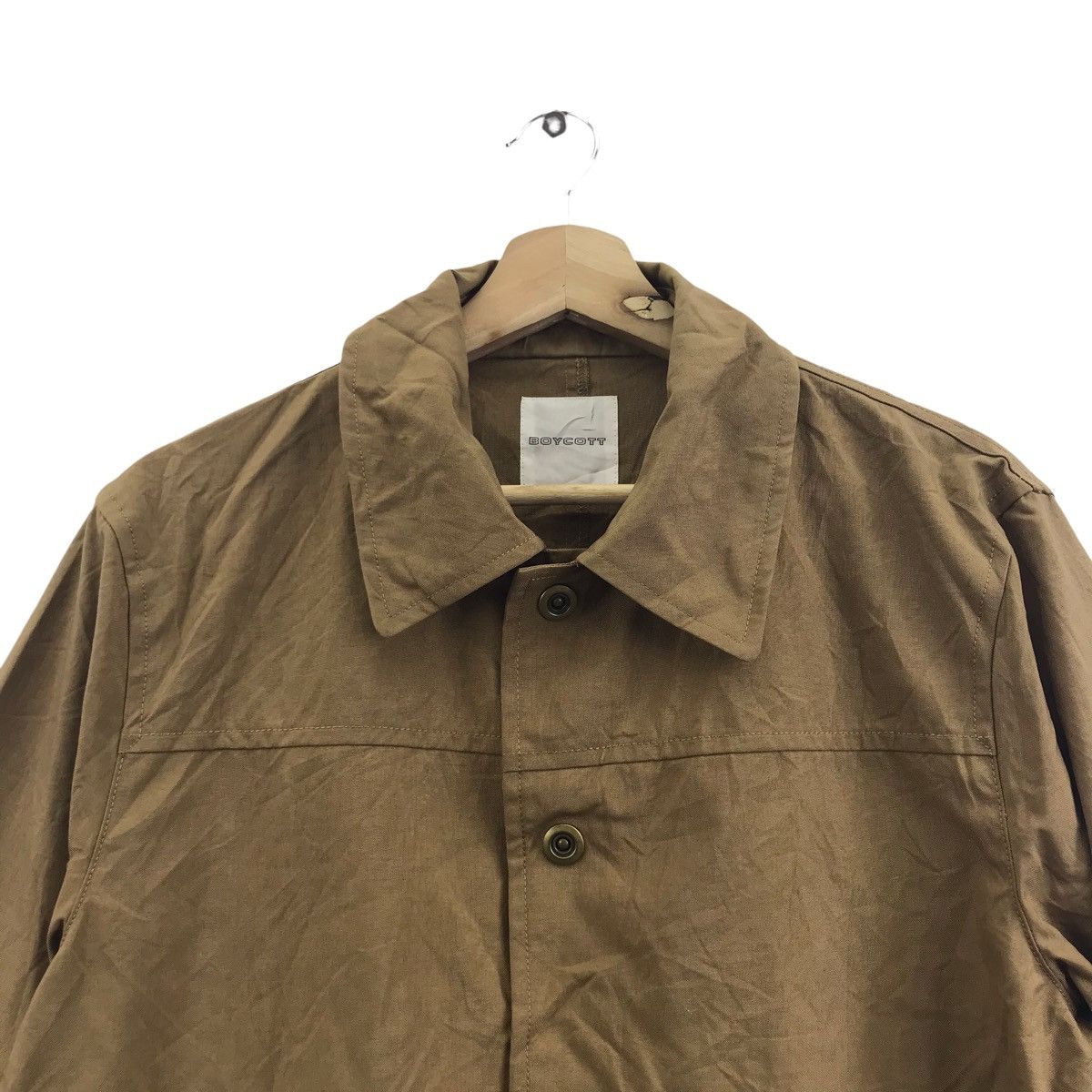 Boycott BOYCOTT Japanese Brand Brown Coat Jacket Size US M / EU 48-50 / 2 - 2 Thumbnail