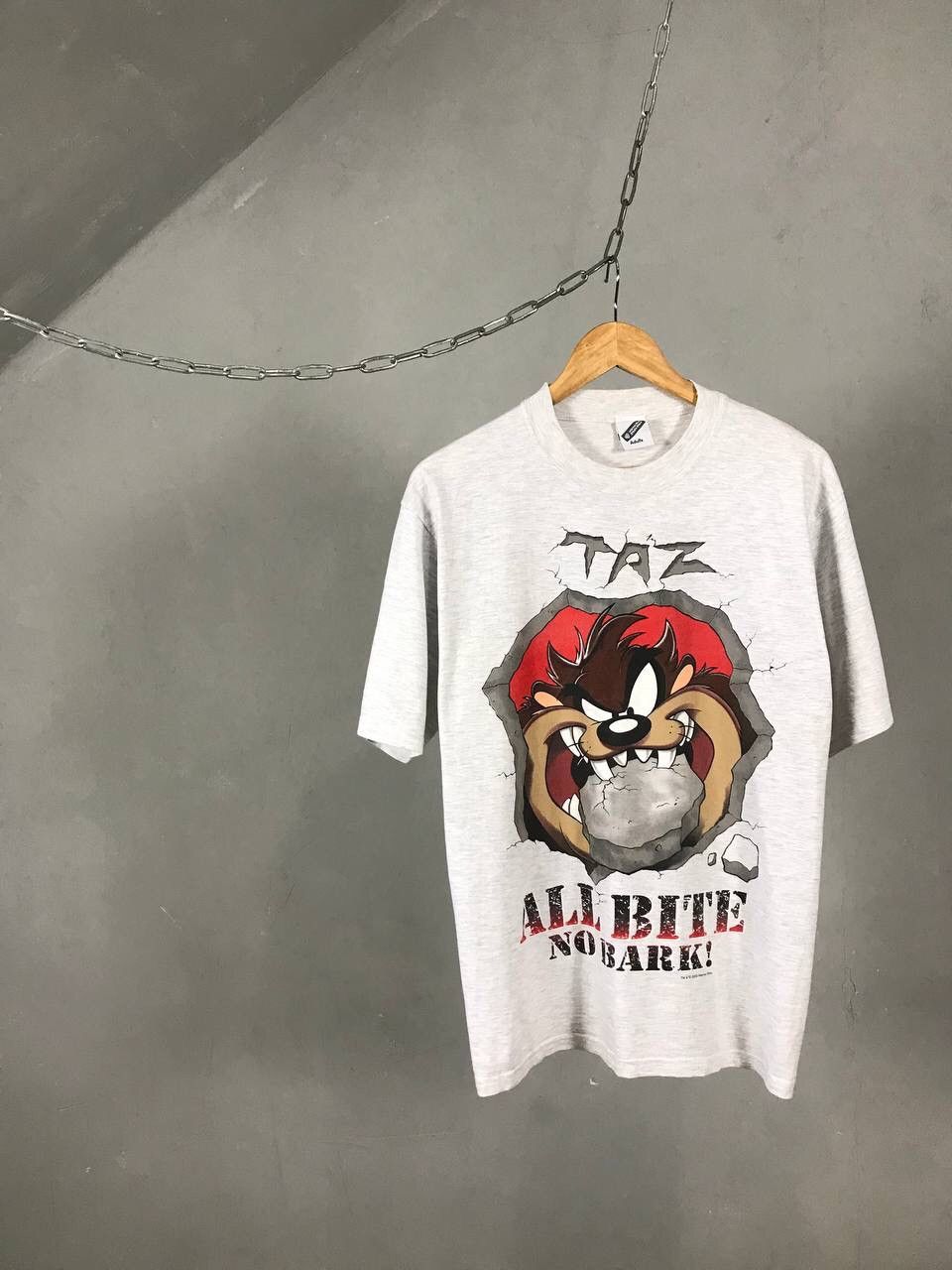 Warner Bros TAZ 2000 looney tunes Warner Bros vintage gray tee Size US M / EU 48-50 / 2 - 1 Thumbnail