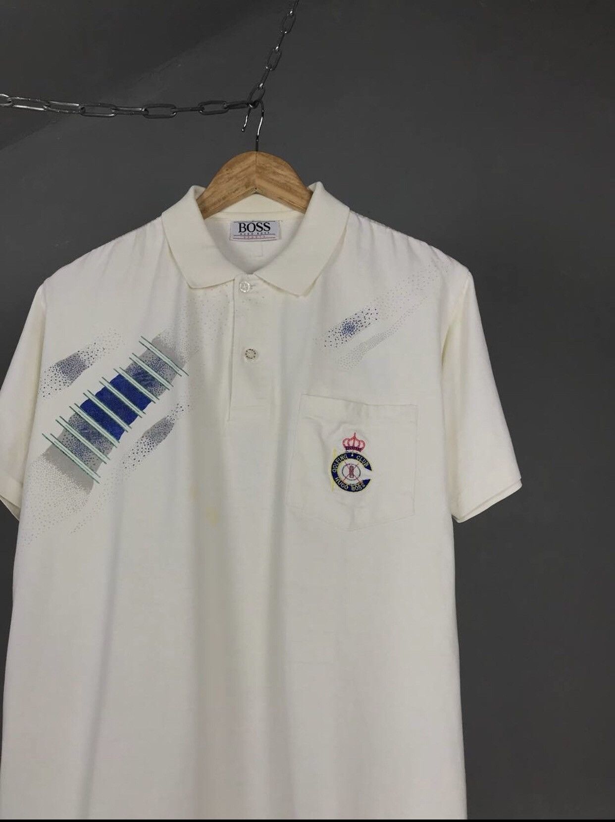 Hugo Boss × Vintage Hugo Boss luxury streetwear vintage Andre Agassi polo tee Size US M / EU 48-50 / 2 - 2 Thumbnail