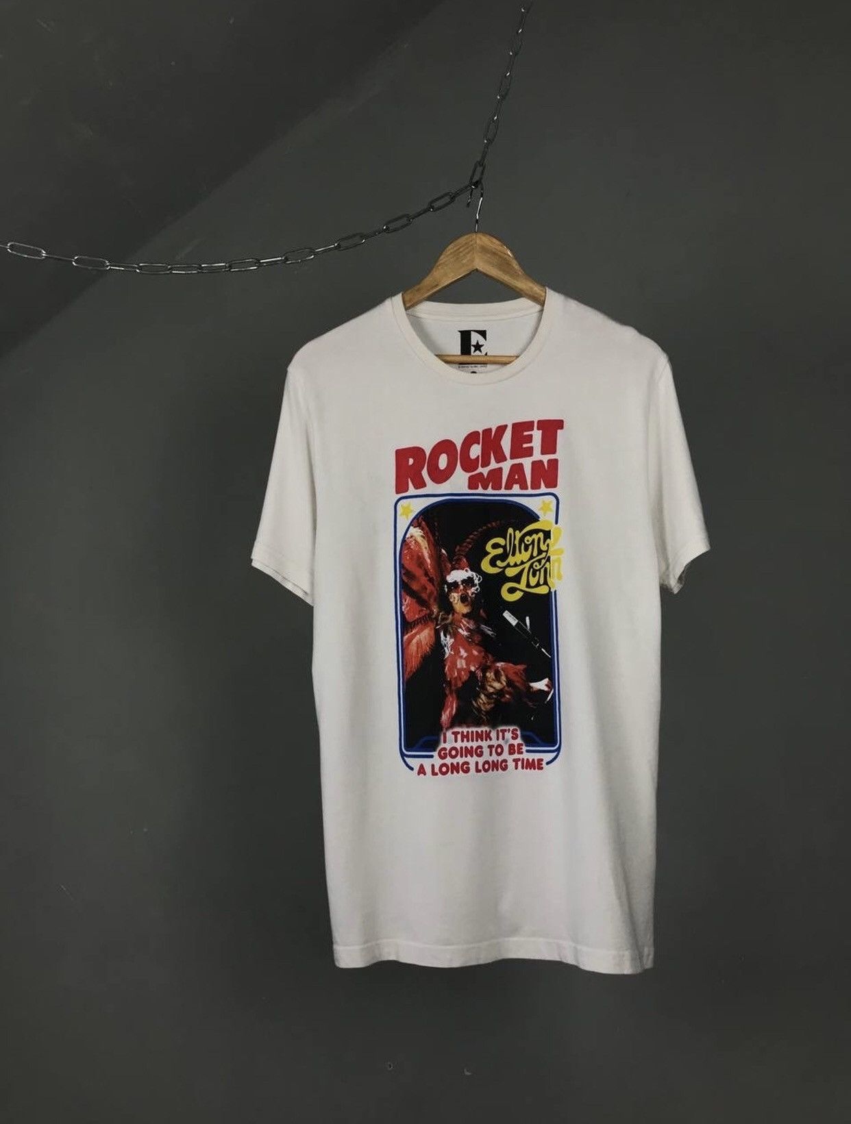 Band Tees × Star Of Hollywood × Vintage Elton John vintage band star of Hollywood tee Size US M / EU 48-50 / 2 - 1 Thumbnail