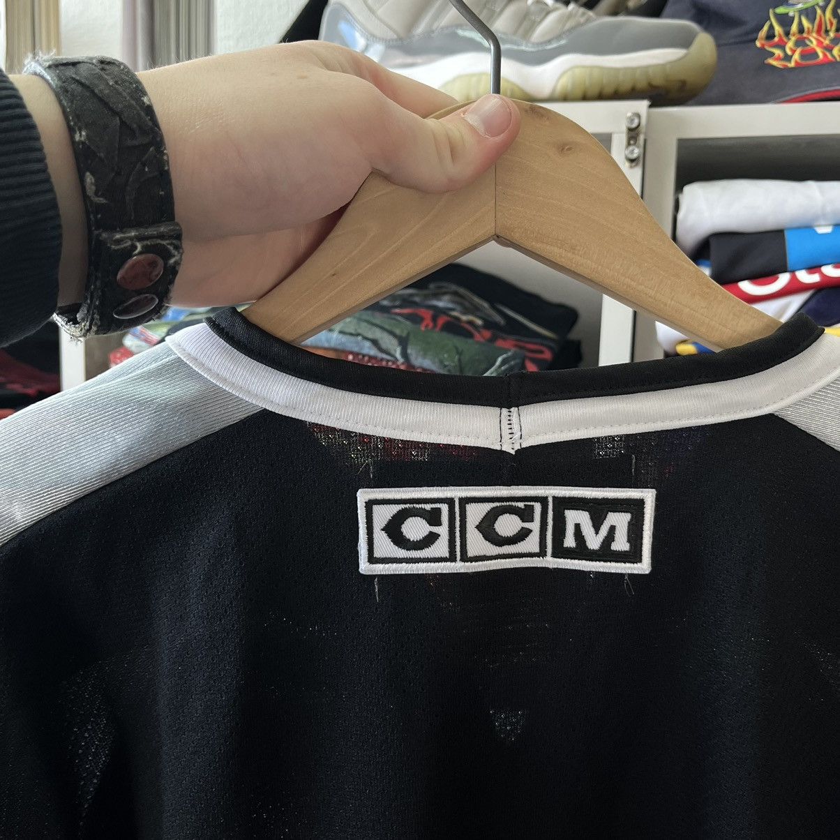 Ccm VINTAGE AUGUSTA LYNX CCM ECHL MINOR LIGUE HOCKEY JERSEY Size US XL / EU 56 / 4 - 6 Thumbnail