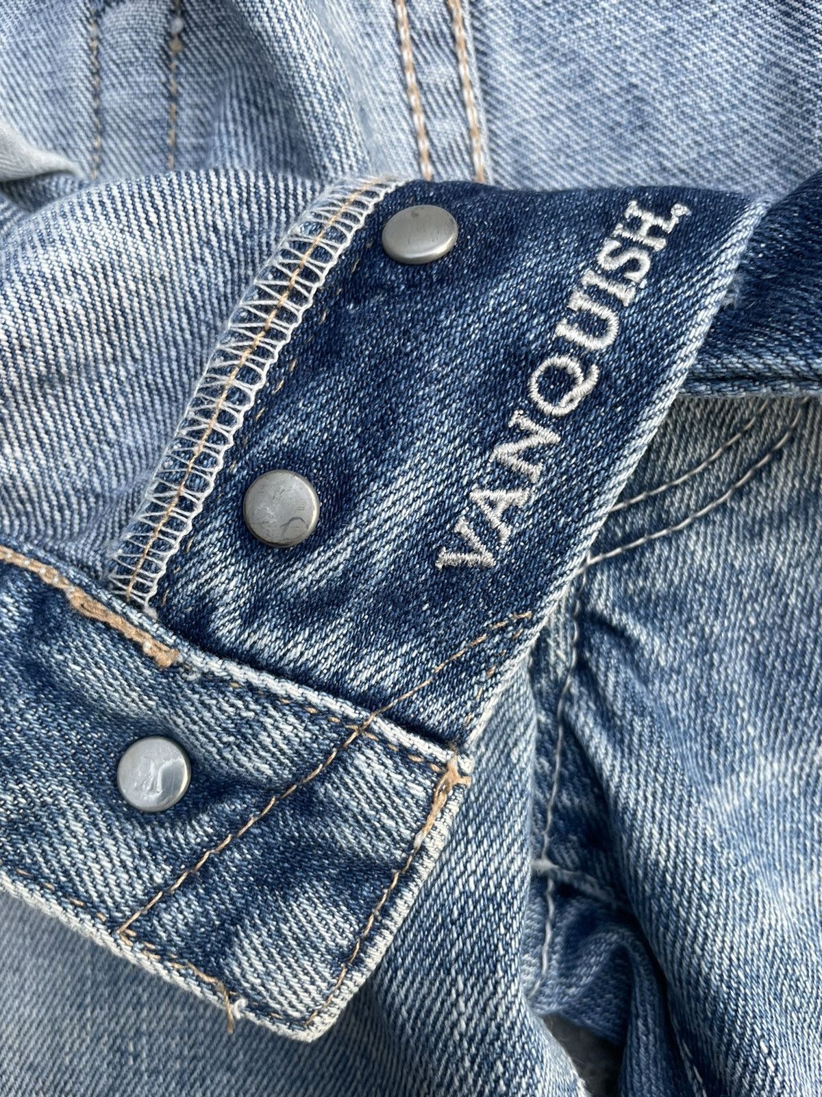 If Six Was Nine × Vanquish Vanquish Japan Aging Distressed Denim Size US 33 - 15 Thumbnail