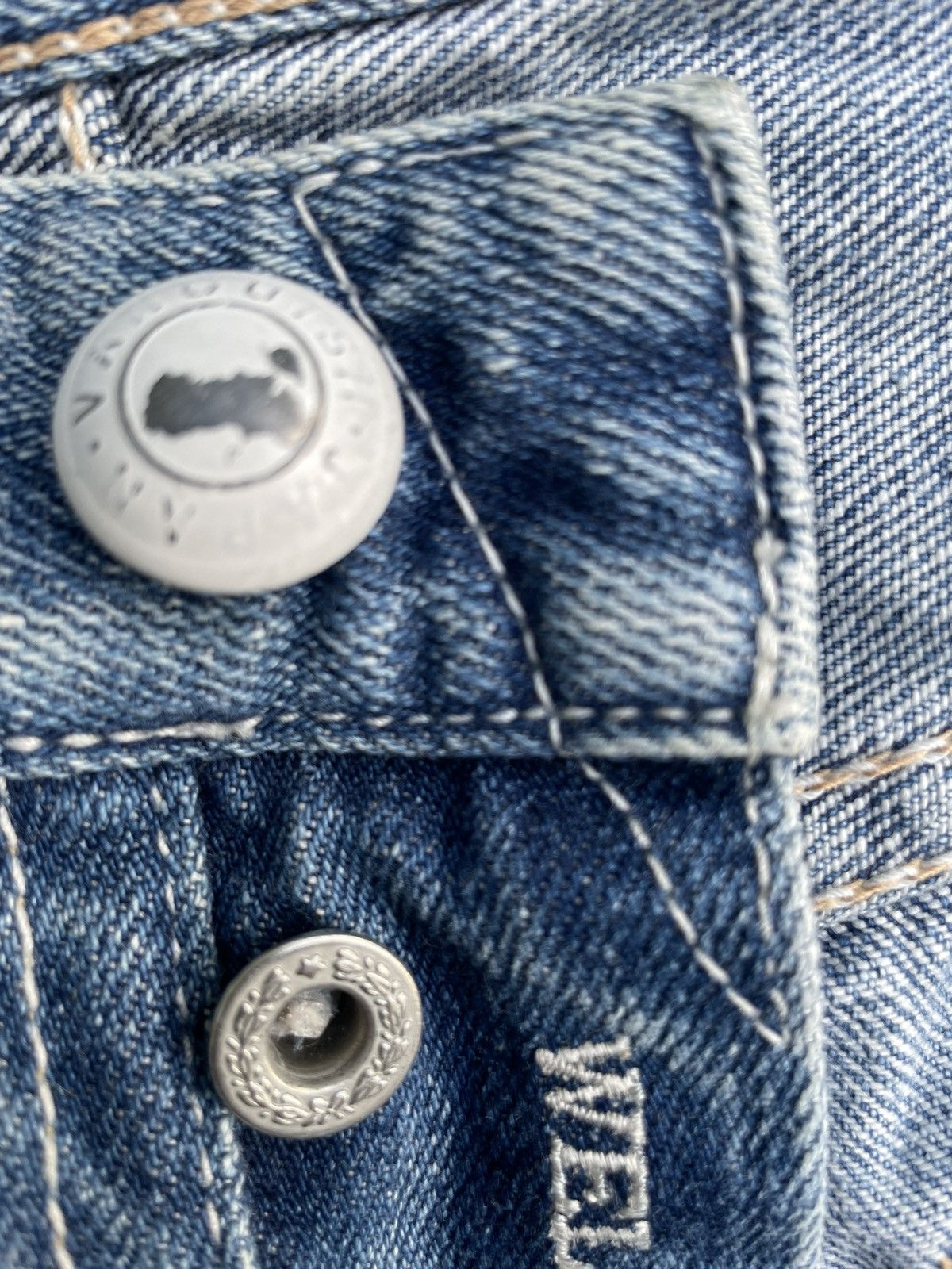 If Six Was Nine × Vanquish Vanquish Japan Aging Distressed Denim Size US 33 - 16 Thumbnail