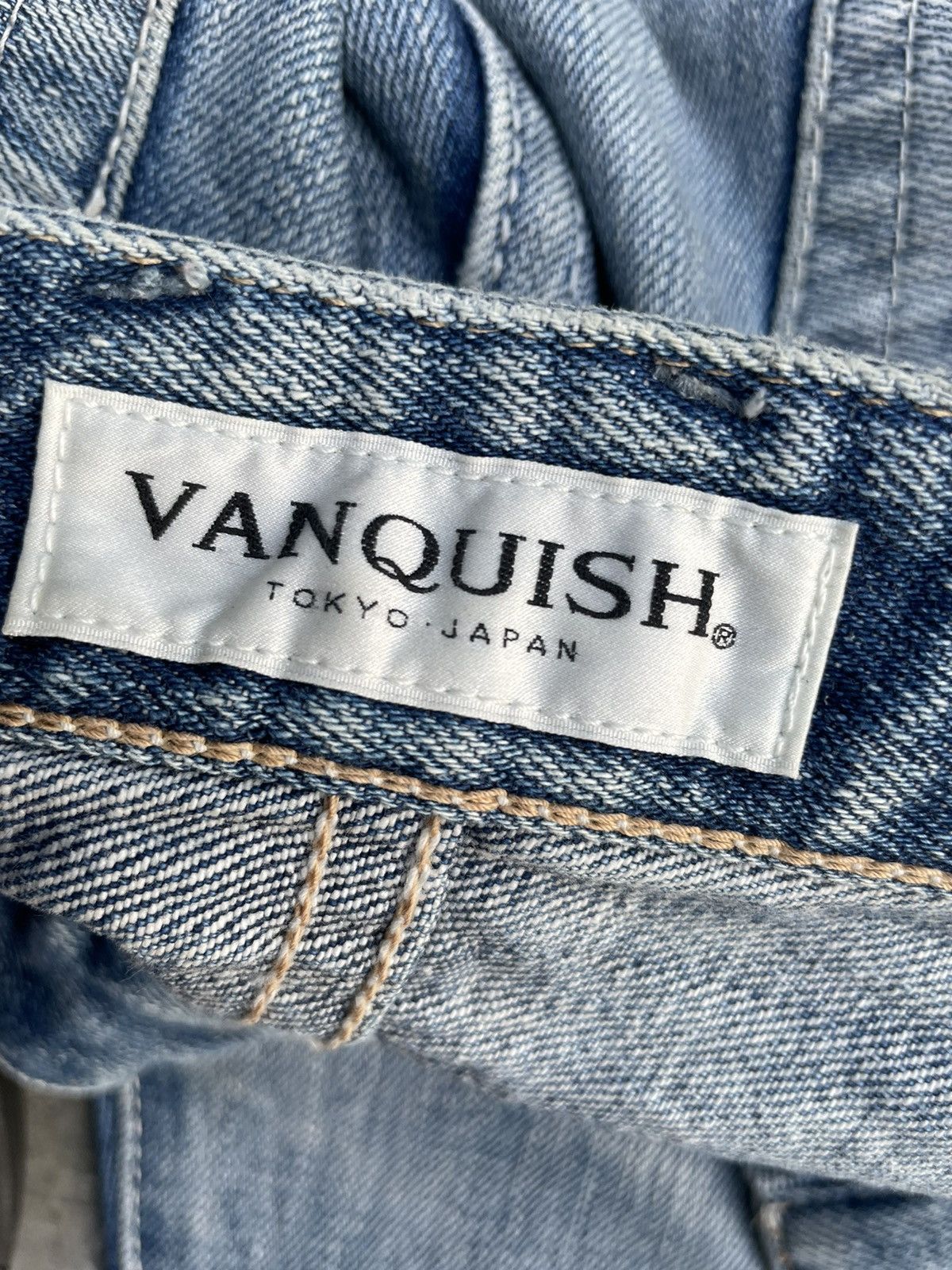 If Six Was Nine × Vanquish Vanquish Japan Aging Distressed Denim Size US 33 - 13 Thumbnail