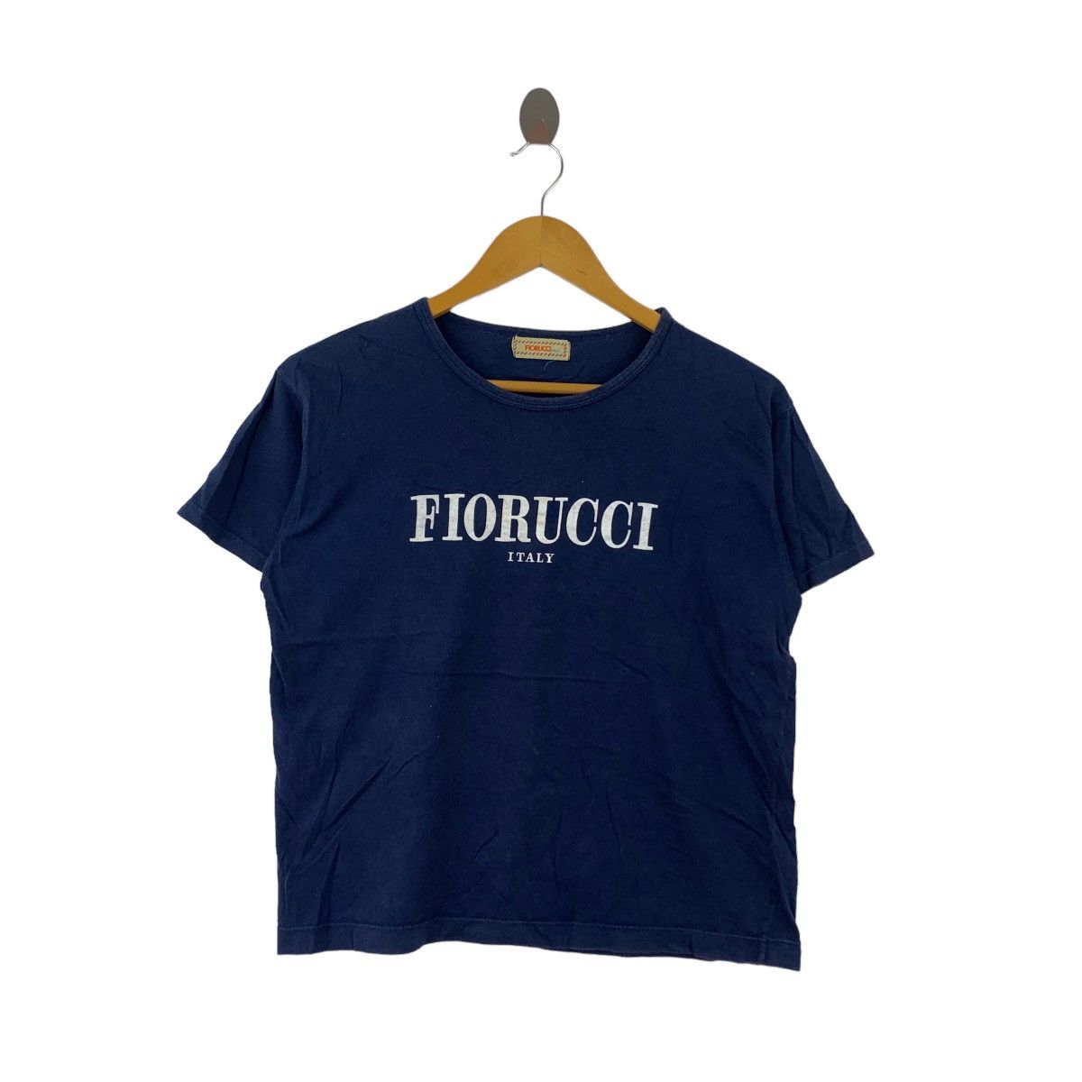 image of Vintage Fiorucci Italy Italian Designer Brand Print Navy, Men's (Size Small)