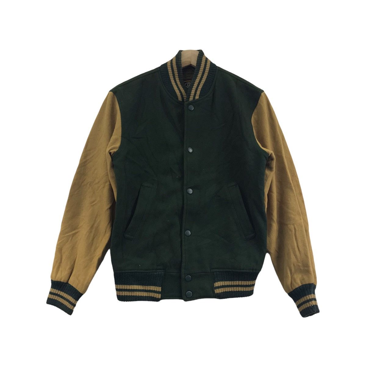 Japanese Brand GQ Men’s Wear Japanese Brand Wool Varsity Bomber Jacket Size US M / EU 48-50 / 2 - 1 Thumbnail