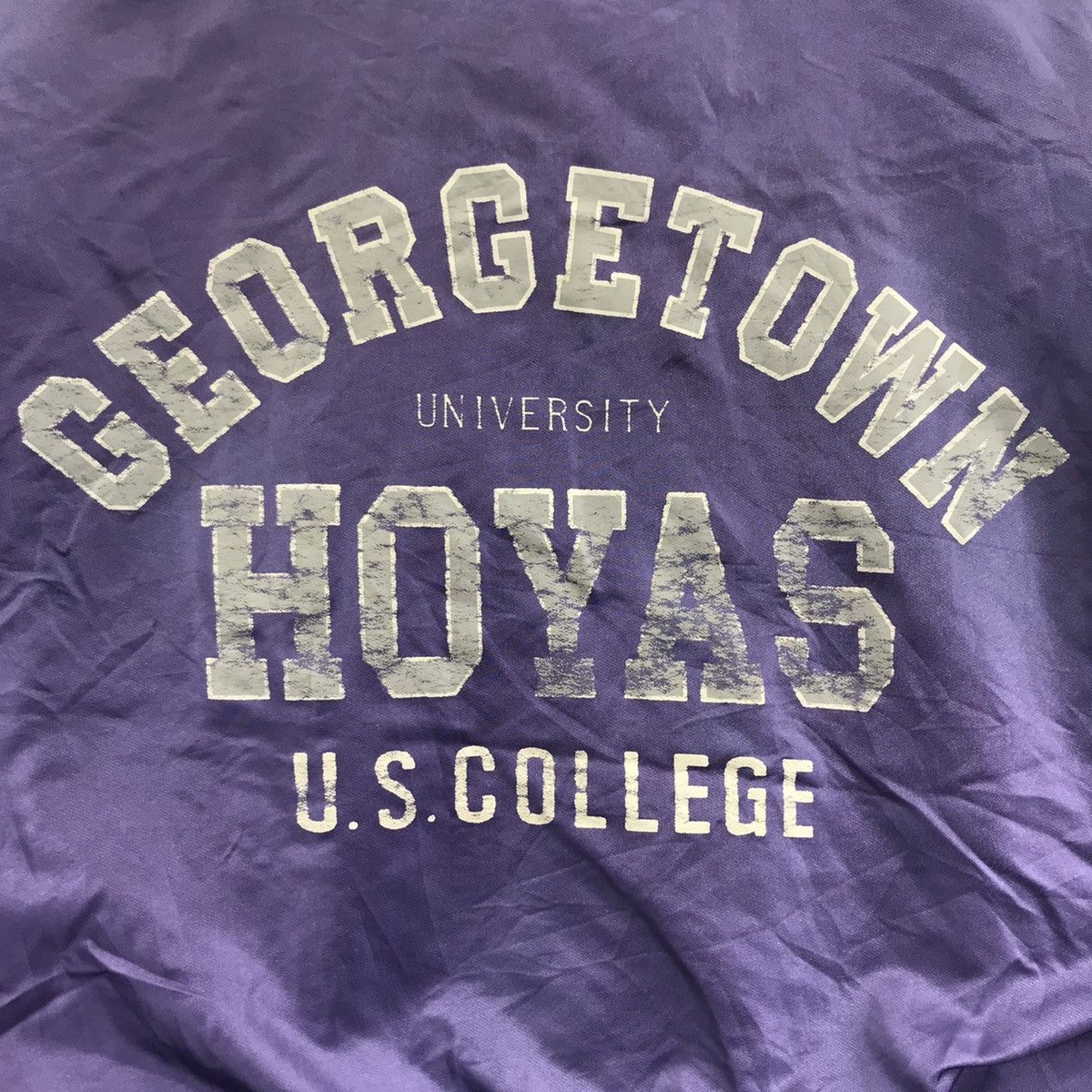 Vintage GEORGETOWN UNIVERSITY HOYAS U.S College Bomber Coach Jacket Size US XXL / EU 58 / 5 - 2 Thumbnail