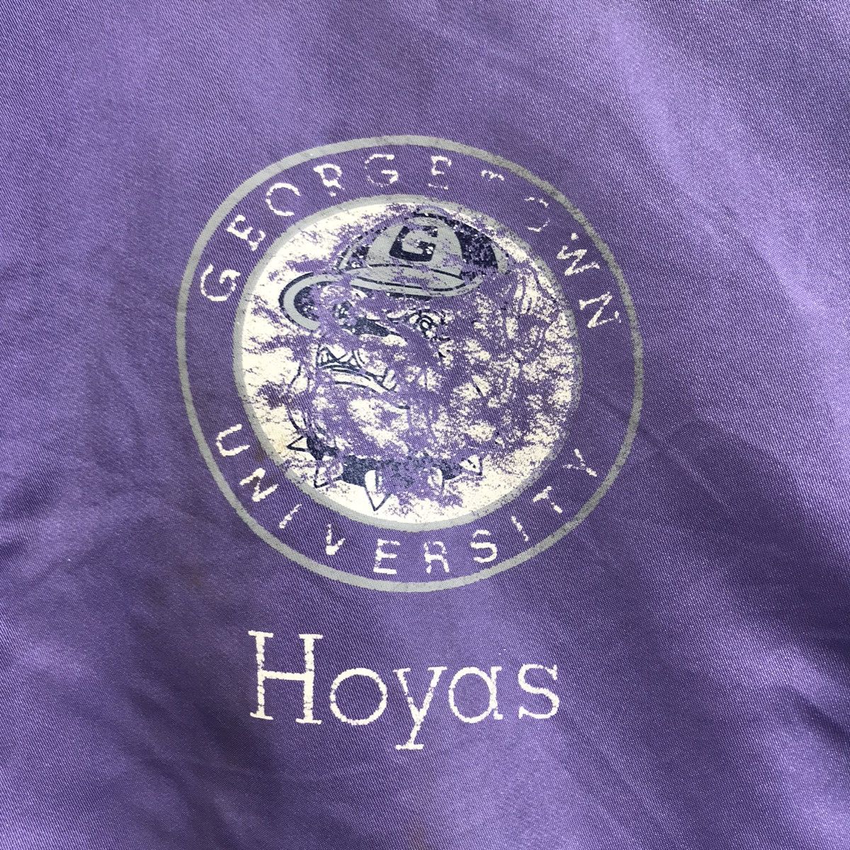 Vintage GEORGETOWN UNIVERSITY HOYAS U.S College Bomber Coach Jacket Size US XXL / EU 58 / 5 - 5 Thumbnail