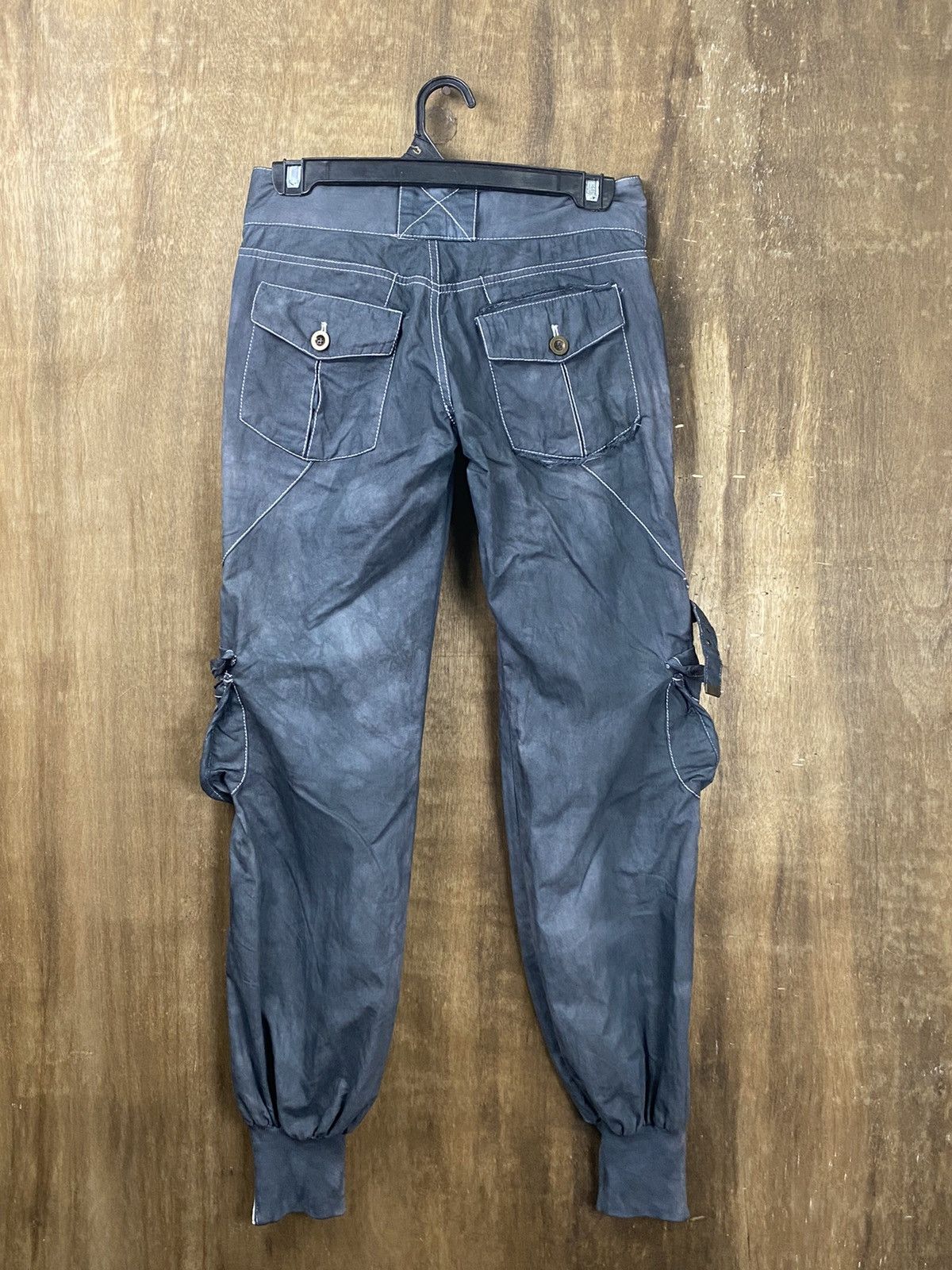Faded Glory × Japanese Brand × MOUSSY Moussy faded grey multipocket jogger Cargo Pants #Z116 Size US 27 - 10 Thumbnail