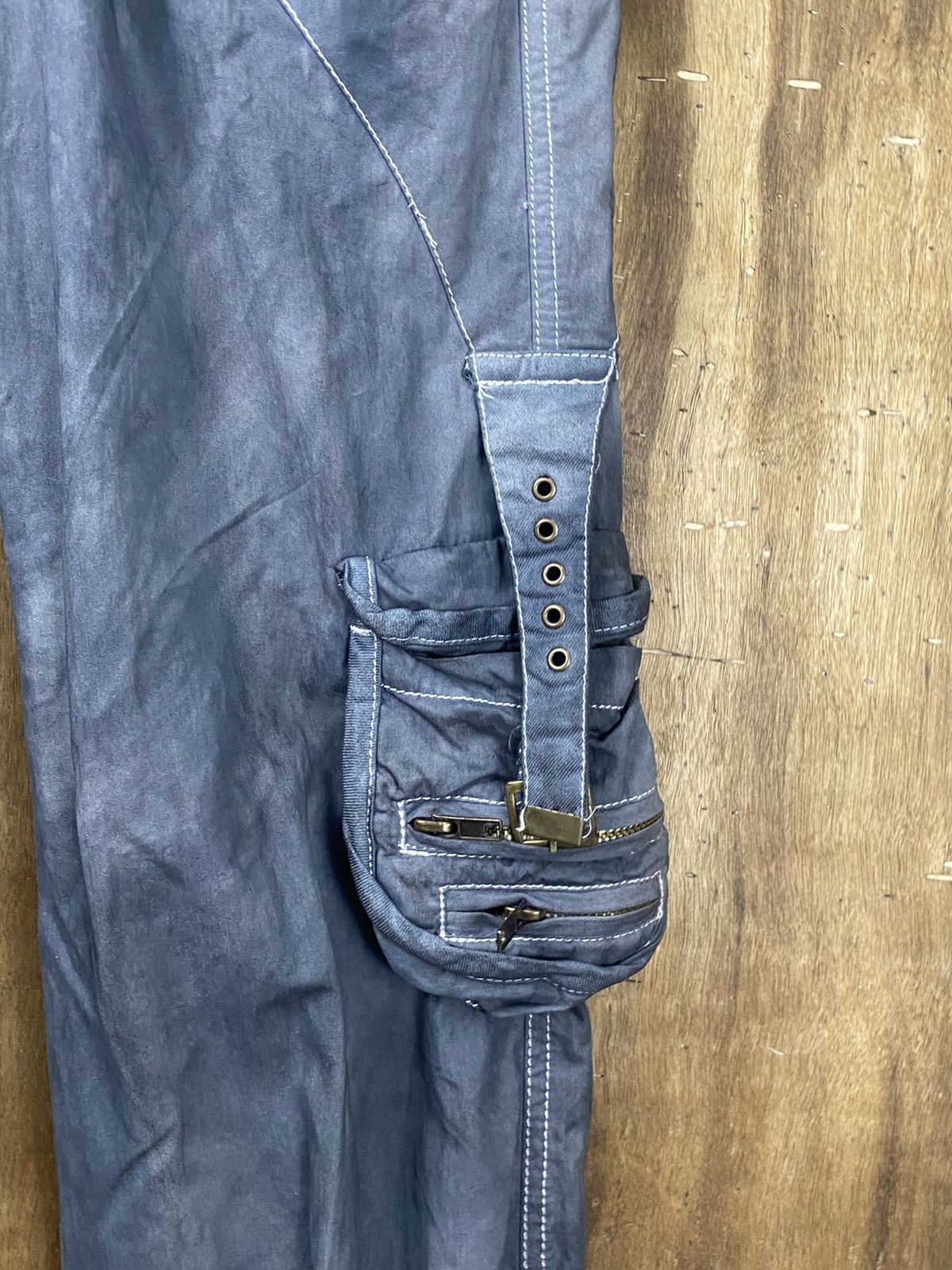 Faded Glory × Japanese Brand × MOUSSY Moussy faded grey multipocket jogger Cargo Pants #Z116 Size US 27 - 6 Thumbnail