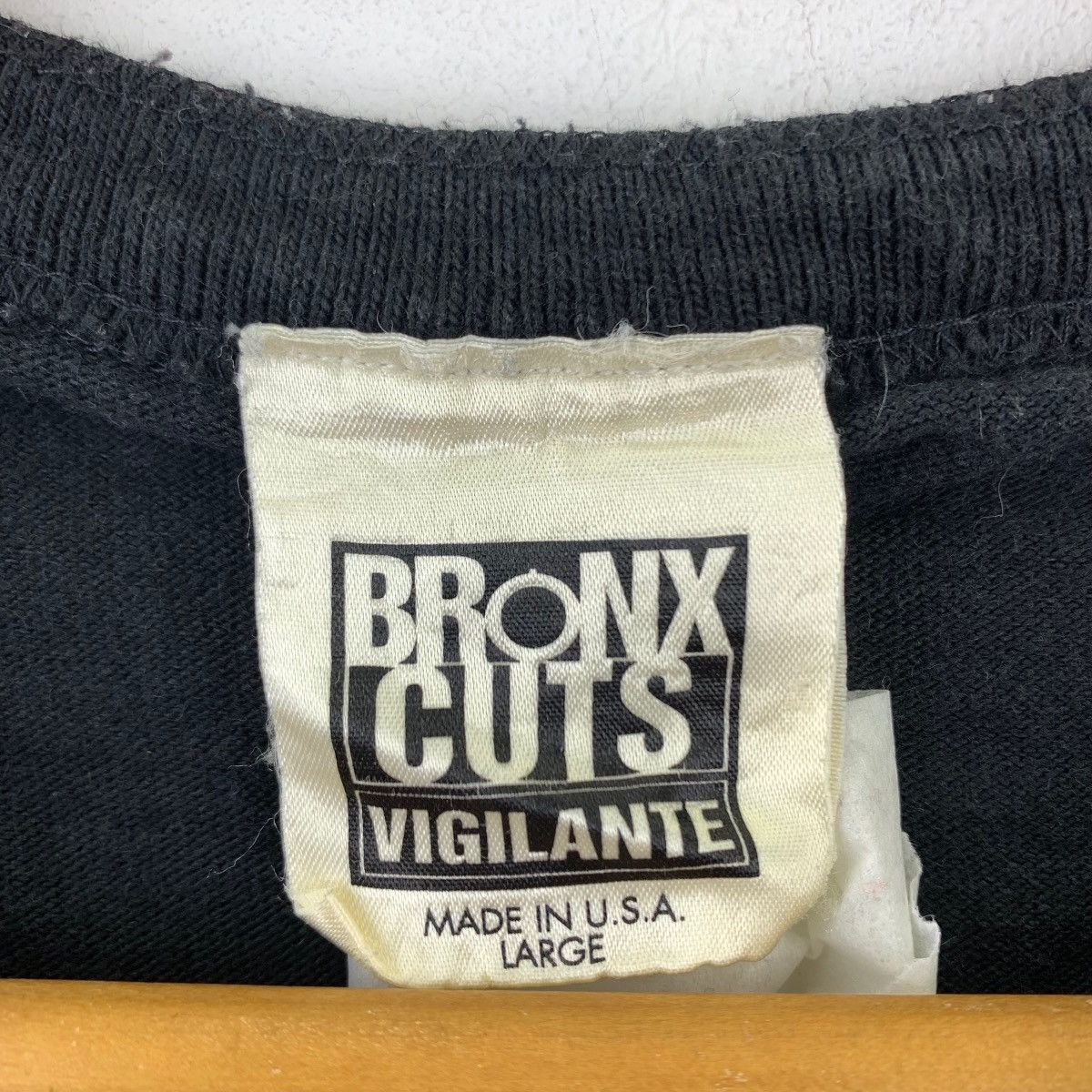 Vintage BRONX CUTS VIGILANTE Usa Embroidered Logo Black Size US L / EU 52-54 / 3 - 3 Thumbnail