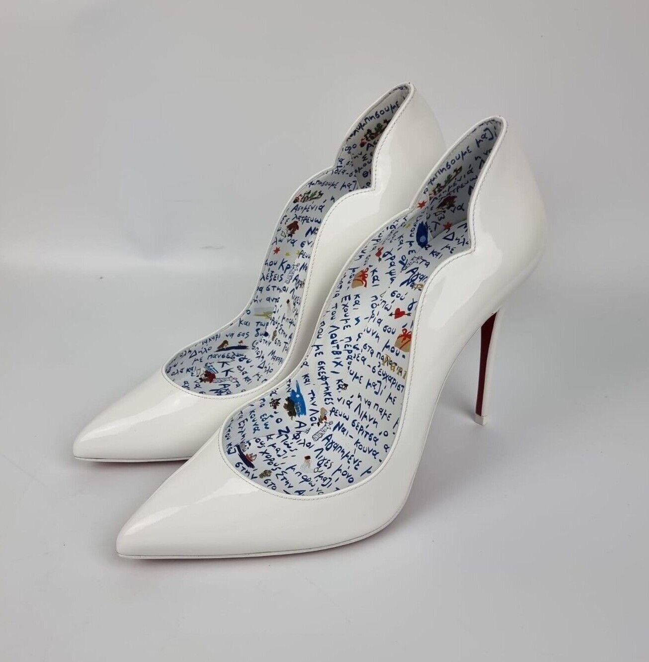 Christian Louboutin Christian Louboutin Hot Chick White 100MM 