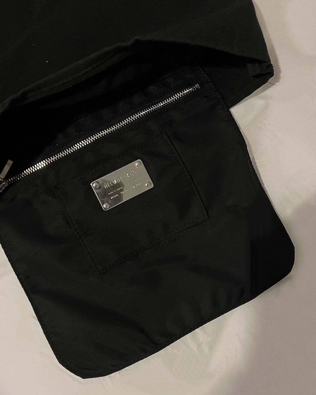 Black Canvas Long Carry Tote Bag AW99