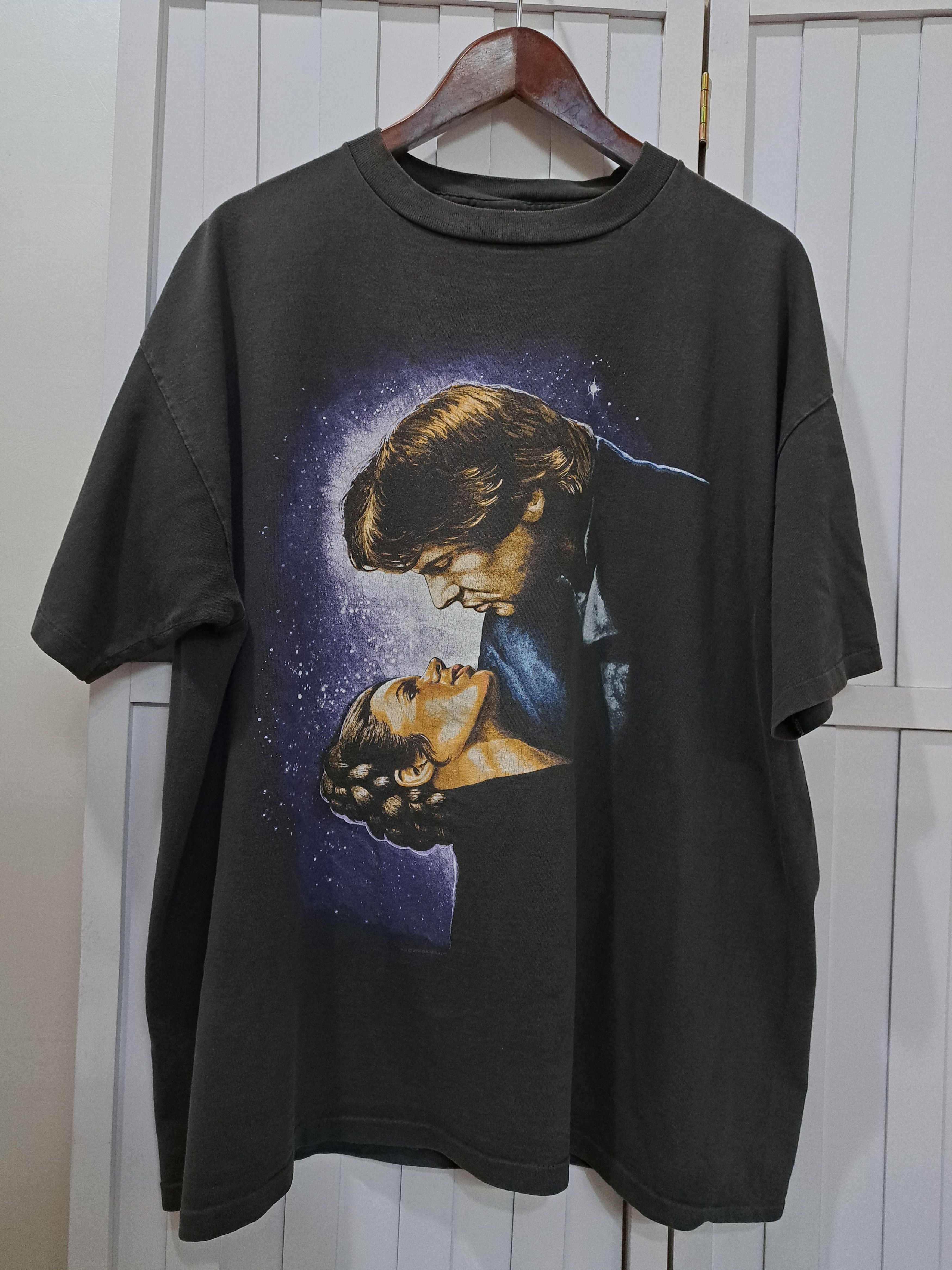 Star Wars Vintage Star Wars Han Solo kiss Princess Leia tee tee Size US XL / EU 56 / 4 - 2 Thumbnail