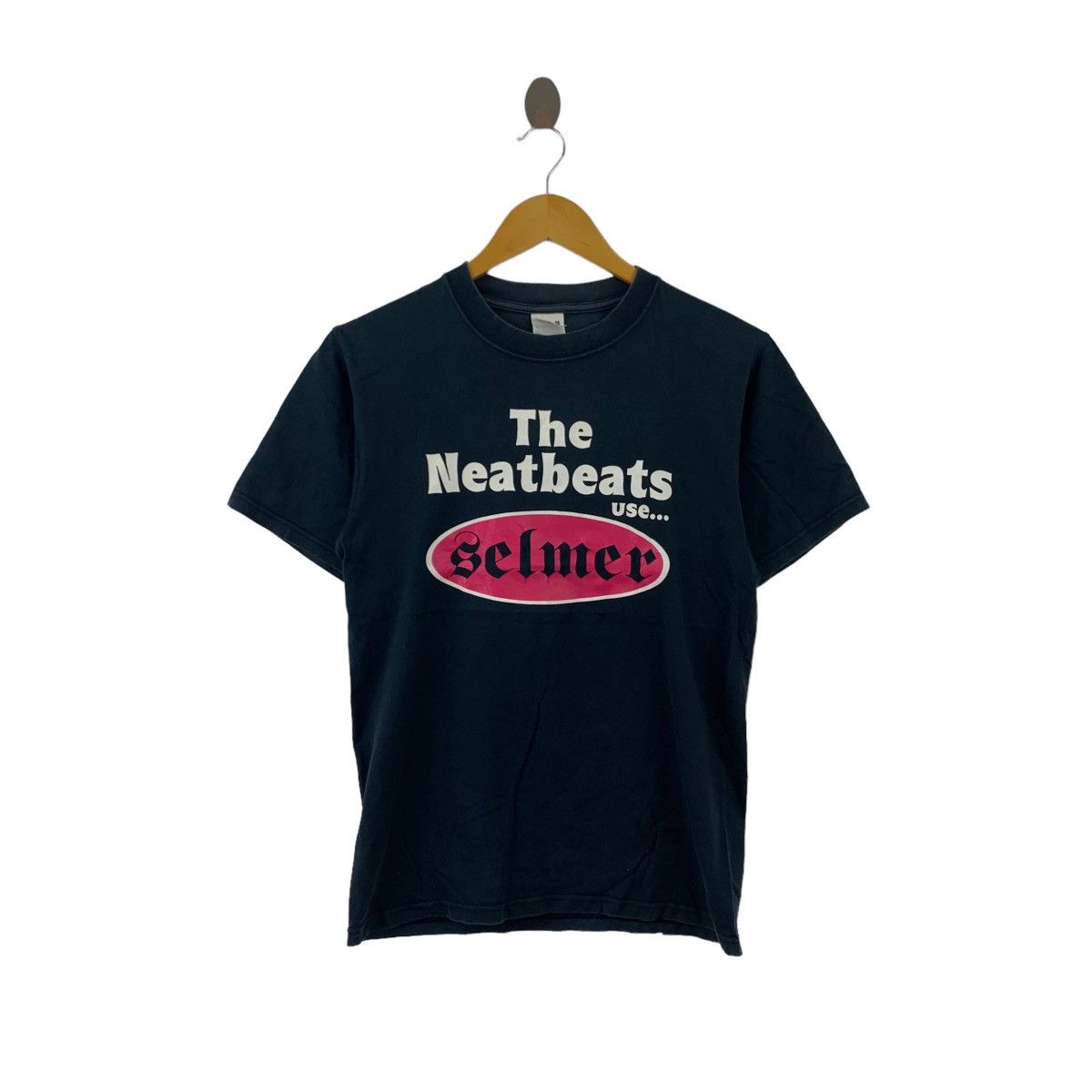 Vintage THE NEATBEATS GOLDEN Band Use Selmer Print Slim Black Size US S / EU 44-46 / 1 - 1 Thumbnail