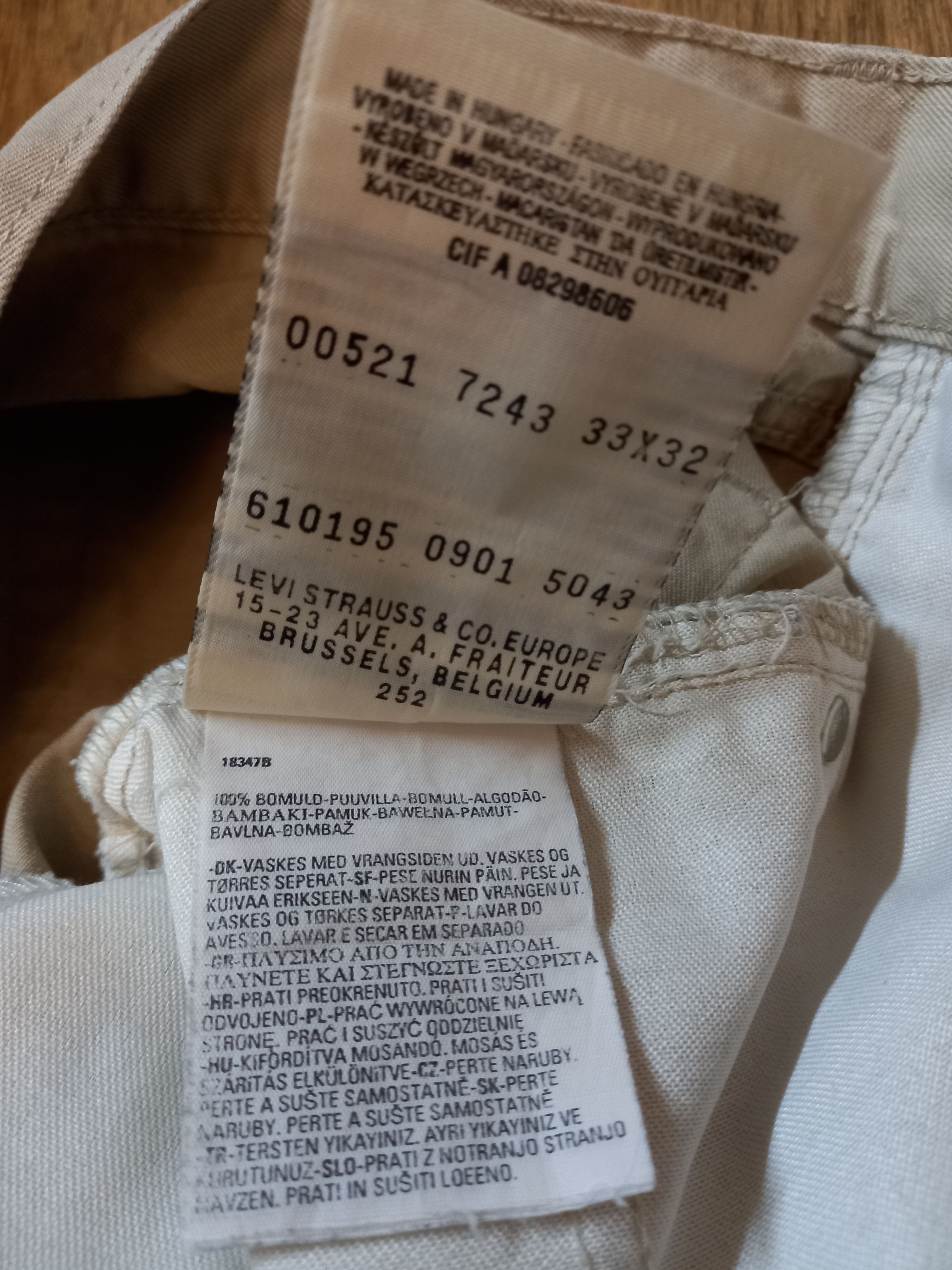 Vintage Vintage Levis 521 W33 L32 Denim Size US 33 - 6 Thumbnail