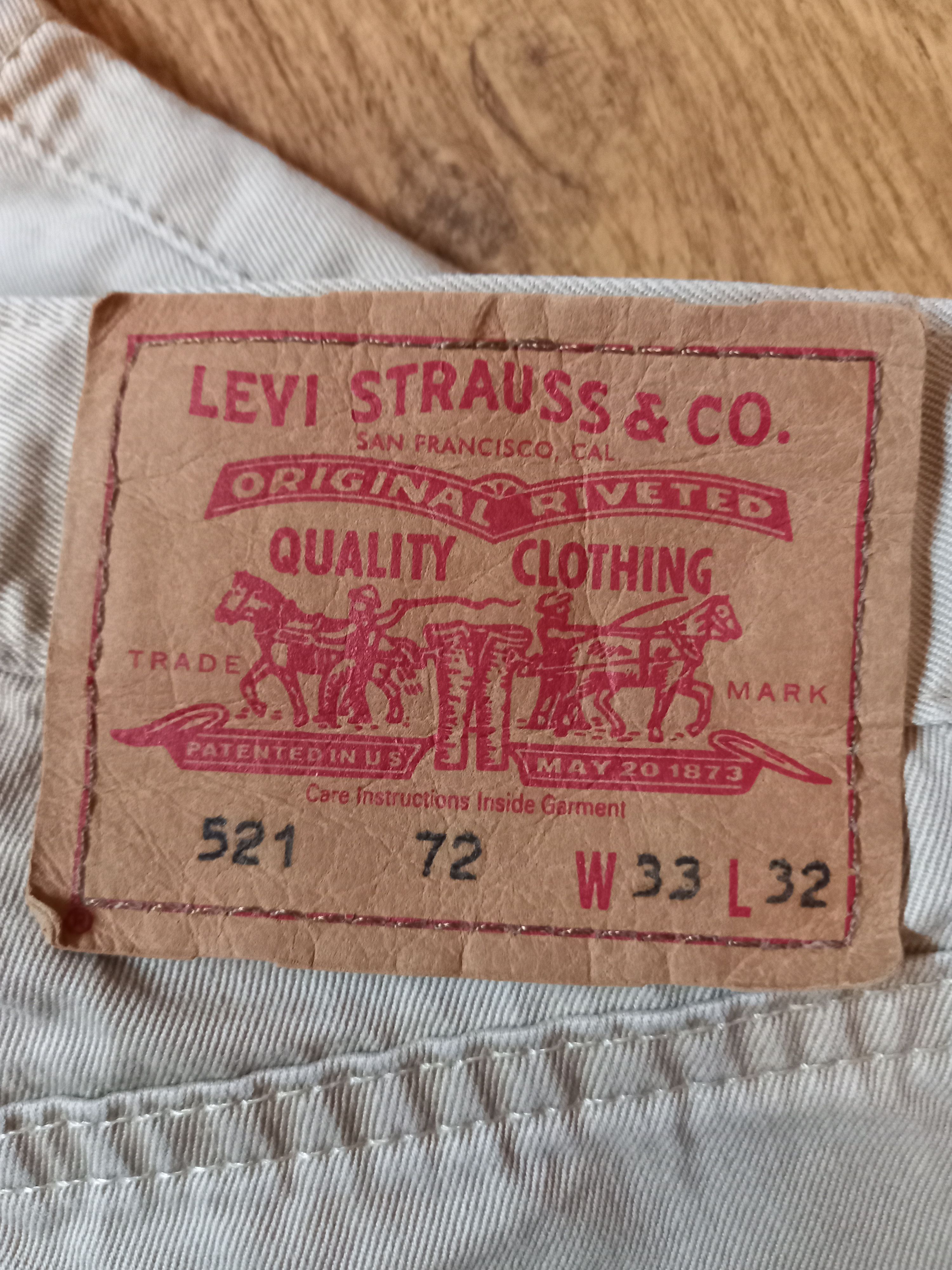Vintage Vintage Levis 521 W33 L32 Denim Size US 33 - 4 Thumbnail