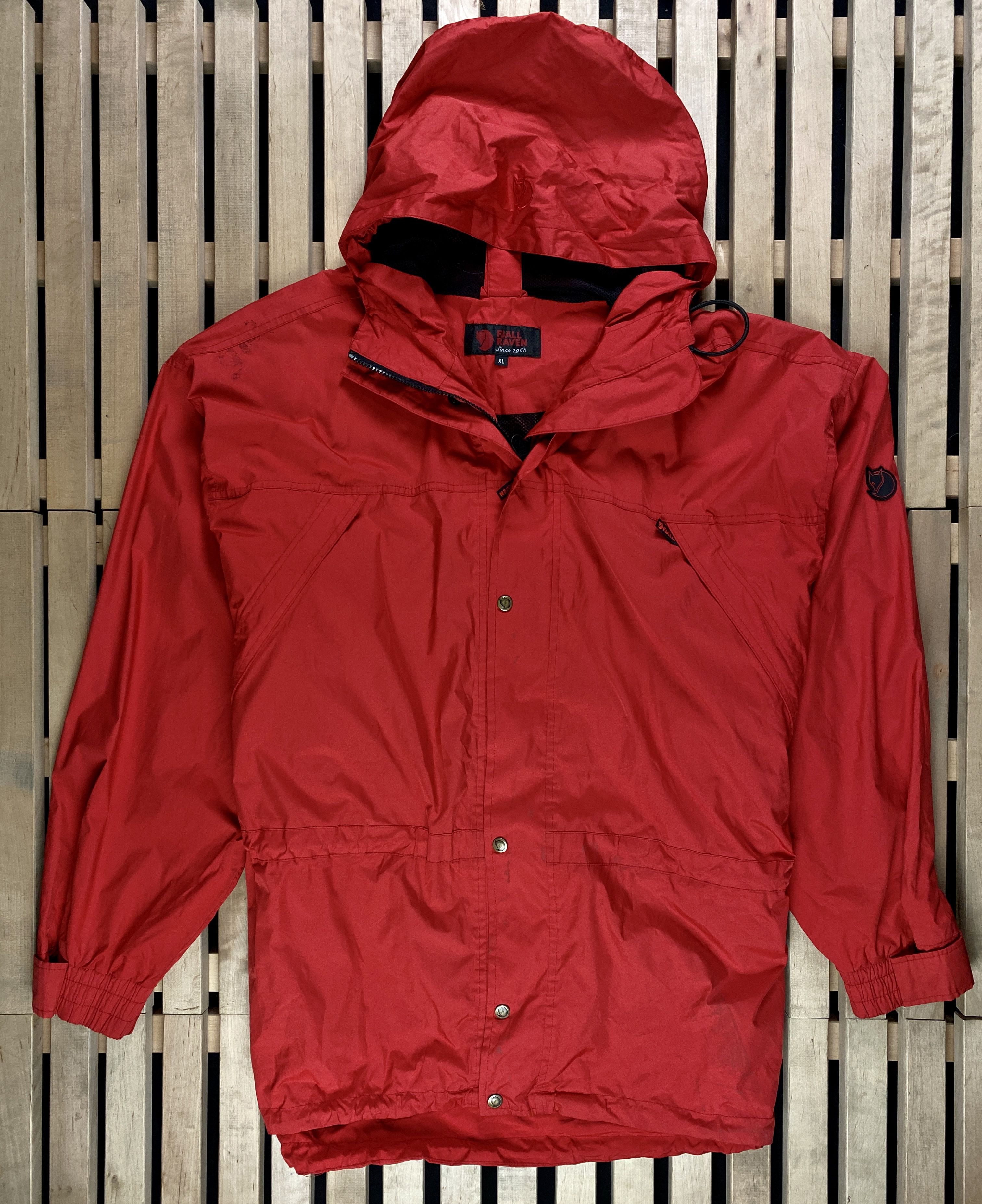 Fjallraven × Vintage Mens Vintage Hooded Jacket Fjallraven Size XL Size US XL / EU 56 / 4 - 1 Thumbnail