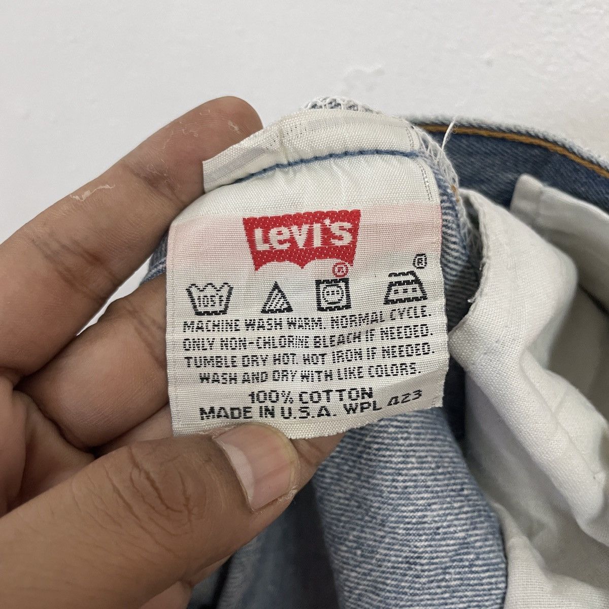 Levi's Vintage 90s Levis 501 Distressed Denim Jeans Size US 33 - 6 Thumbnail